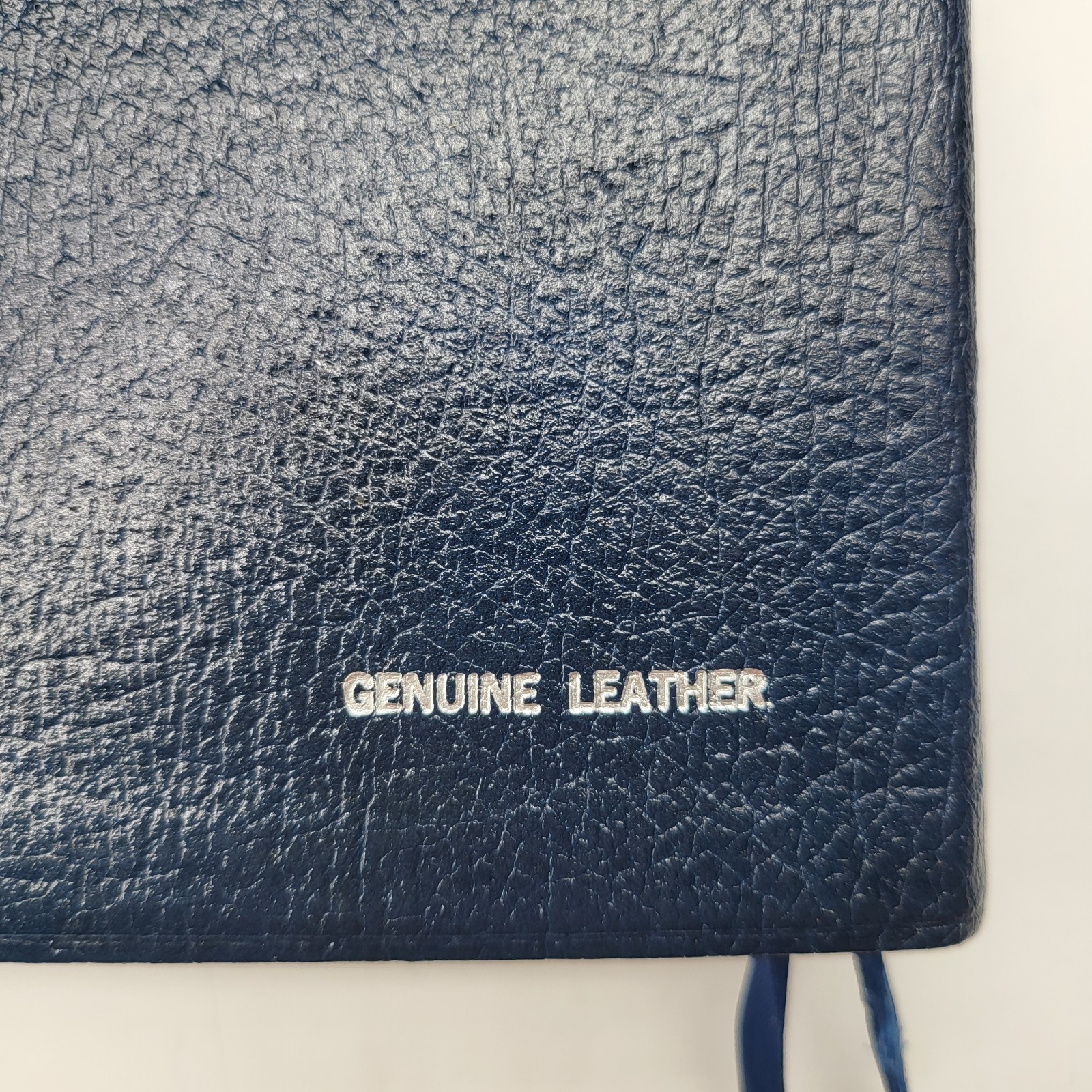 Kenneth Copeland Bible 1991 Genuine Leather Navy Blue Reference Concordance KJV