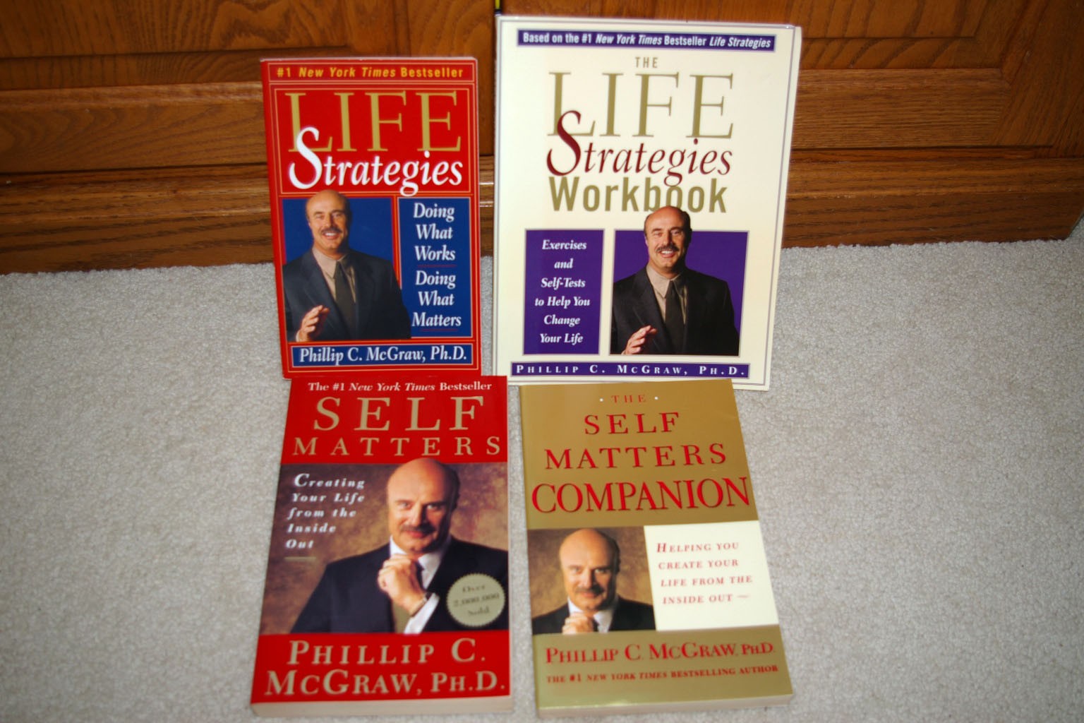 Lot 4 Phil McGraw Self Help Books & Workbooks Life Strategies & Self Matters EUC
