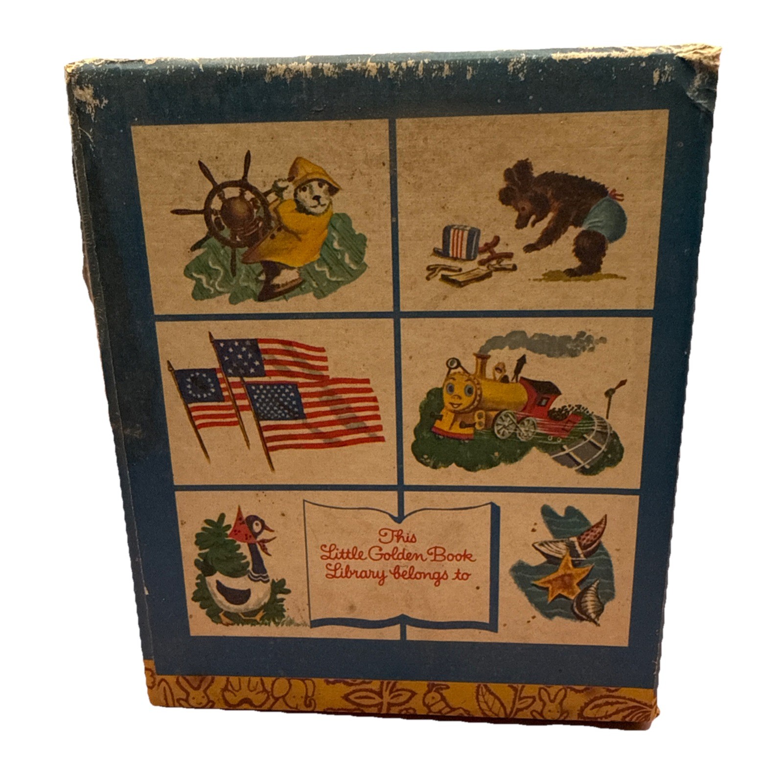 Vintage The Little Golden Book Library 1969 Four Book Boxed Set Hardcovers