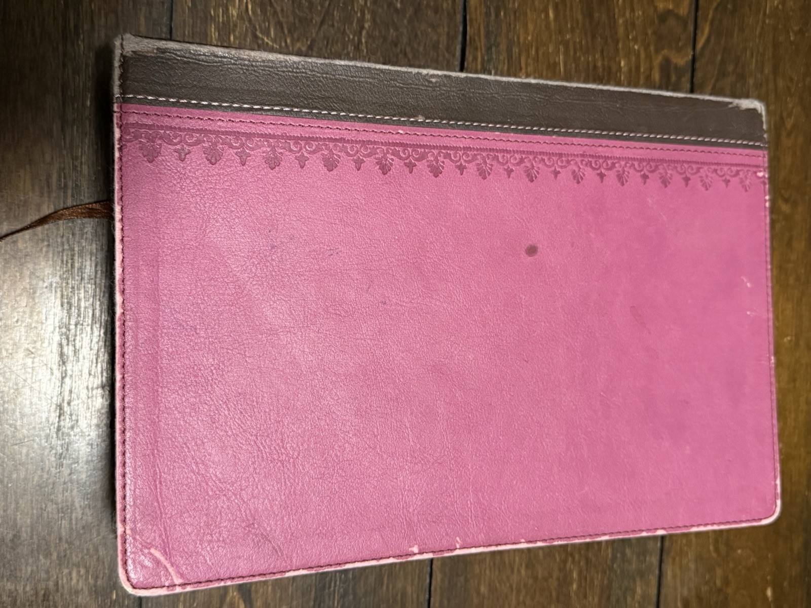 Zondervan NIV First Century Study Bible Dobson Italian Duo Tone Chocolate Orchid