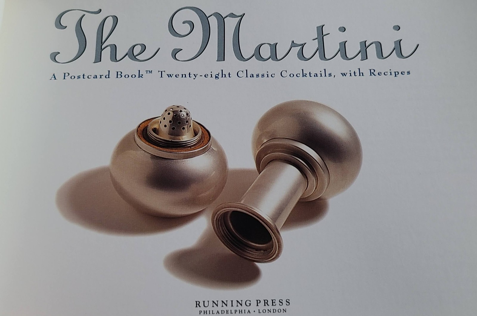 Martini Mixology Classic Cocktail Recipe Guide Liquor Bartender Photo Postcards