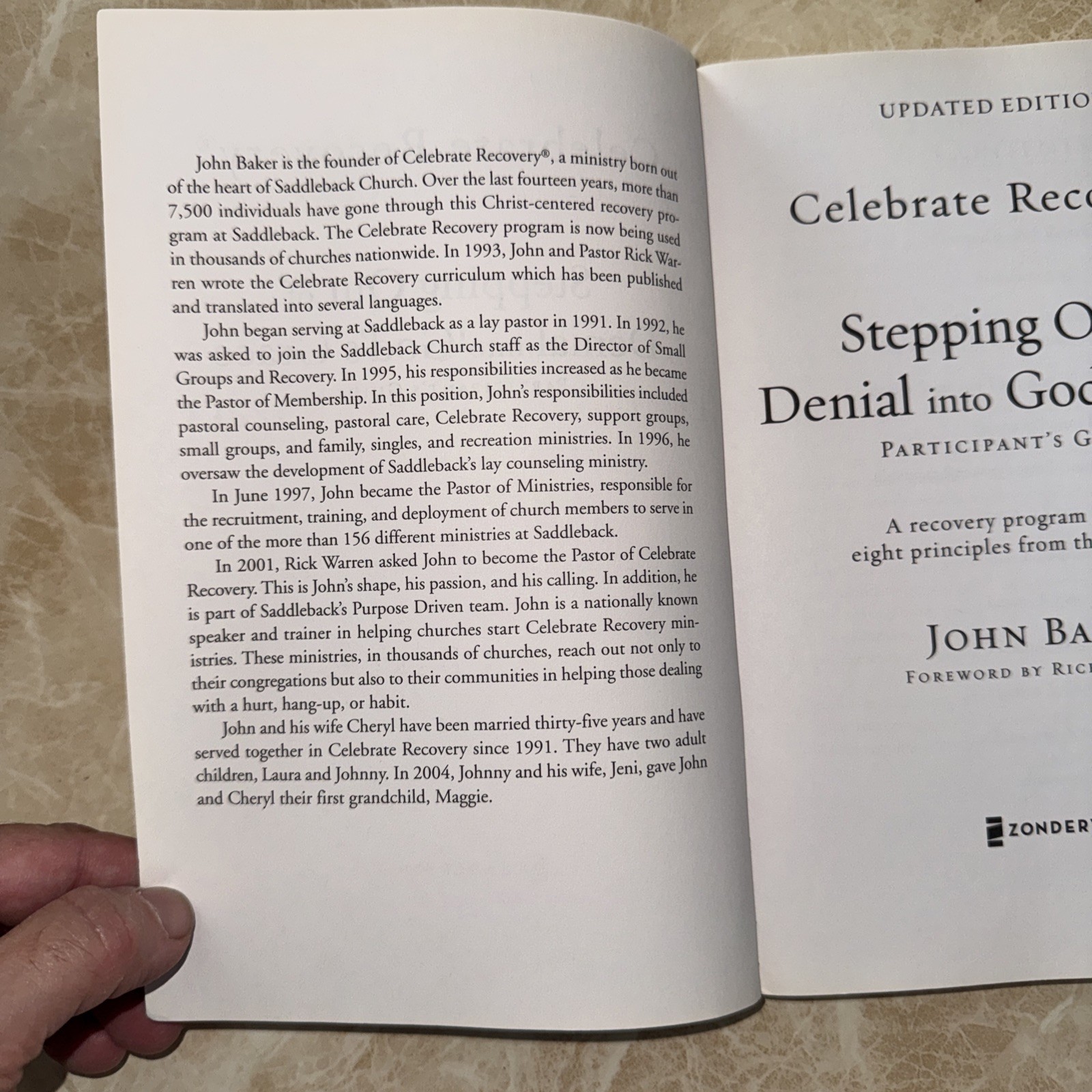Celebrate Recovery 4 in 1 Prison Edition – PDM by Zondervan Staff (2005,