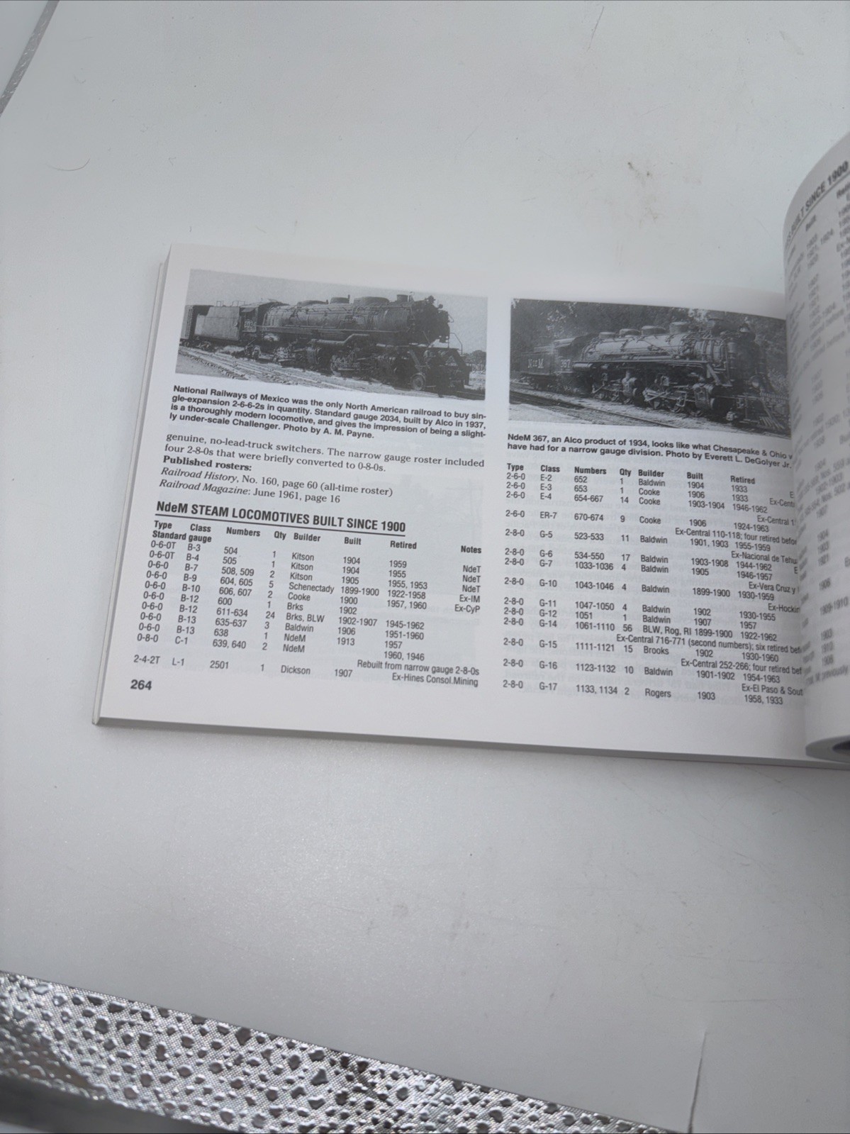 Guide to North American Steam Locomotives & Steam Power 2 Book Lot, PB.
