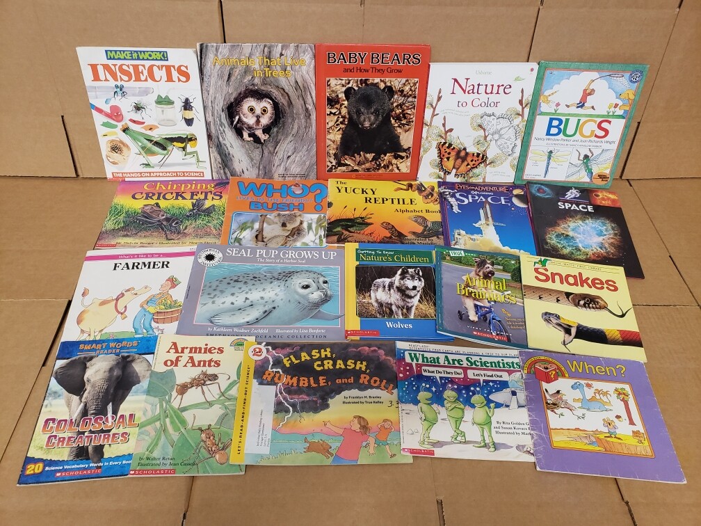 Lot of 10 Science Nature Experiment Animal Educational Learn Kid Child Books MIX