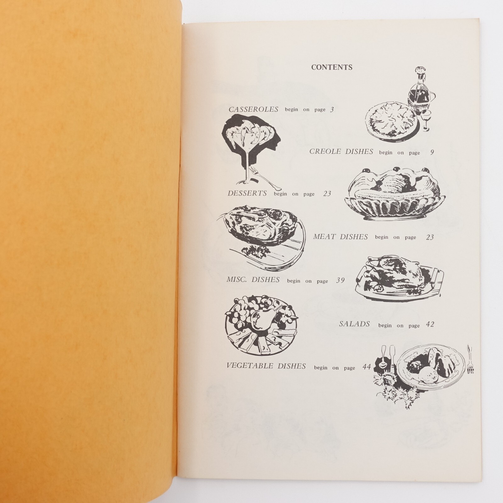 Recipes from St. Martinville Rotary Club Booklet PB Staple Bound 48 Pages VGUC