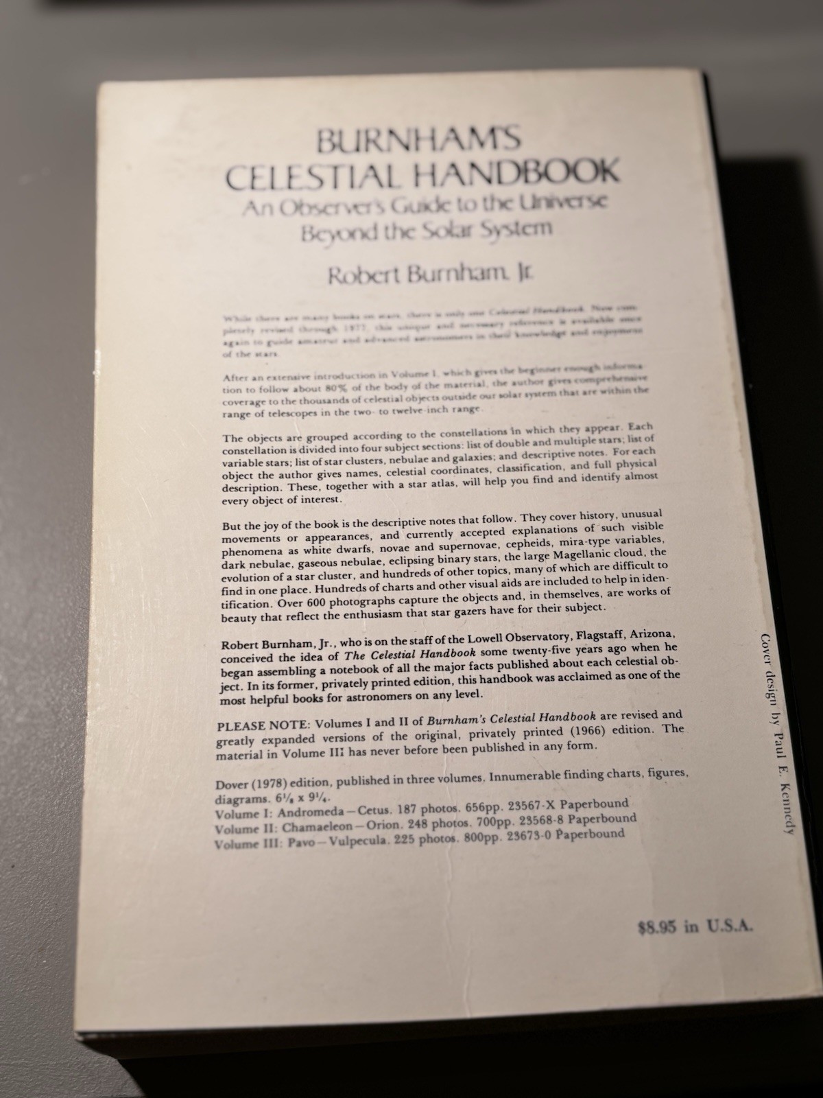 3 Volume Set BURNHAM’S CELESTIAL HANDBOOK ~ 1978 PAPERBACK