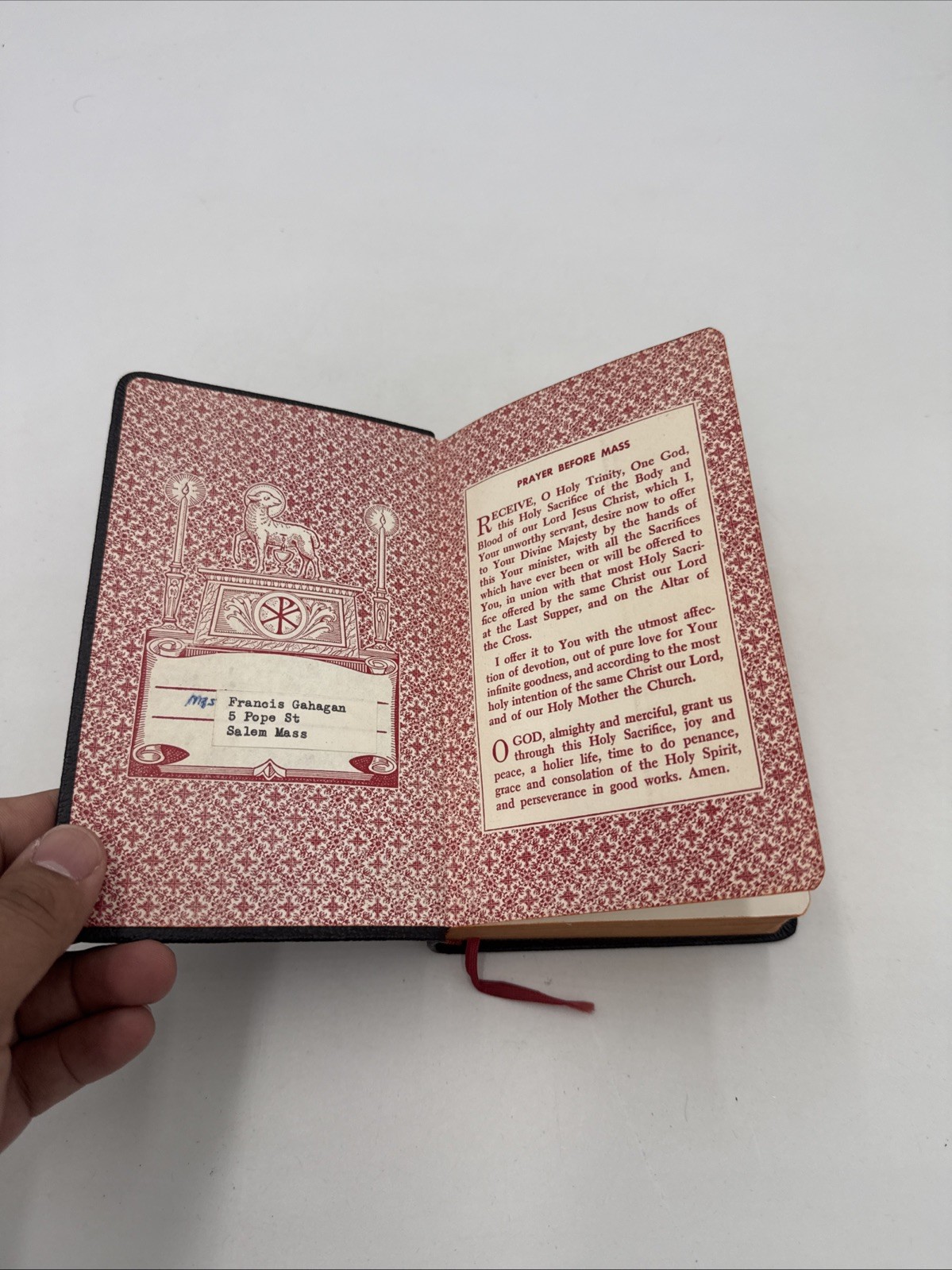 St. Joseph Continuous Catholic Sunday Missal & Hymnal English 1958 Leather