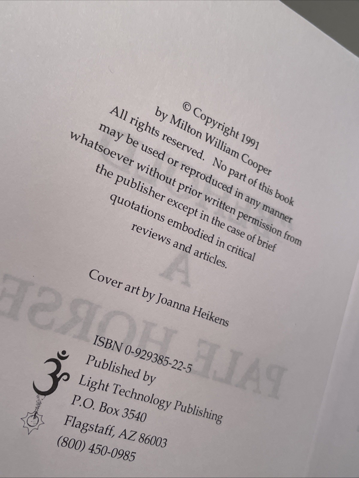 Behold A Pale Horse William Cooper Unrevised Protocols of Z Secrets Lies Coverup