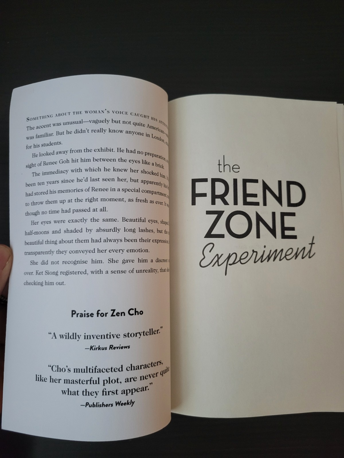 The Friend Zone Experiment – Zen Cho Advanced Reader Copy Copy-8/2024, PB) *NEW*