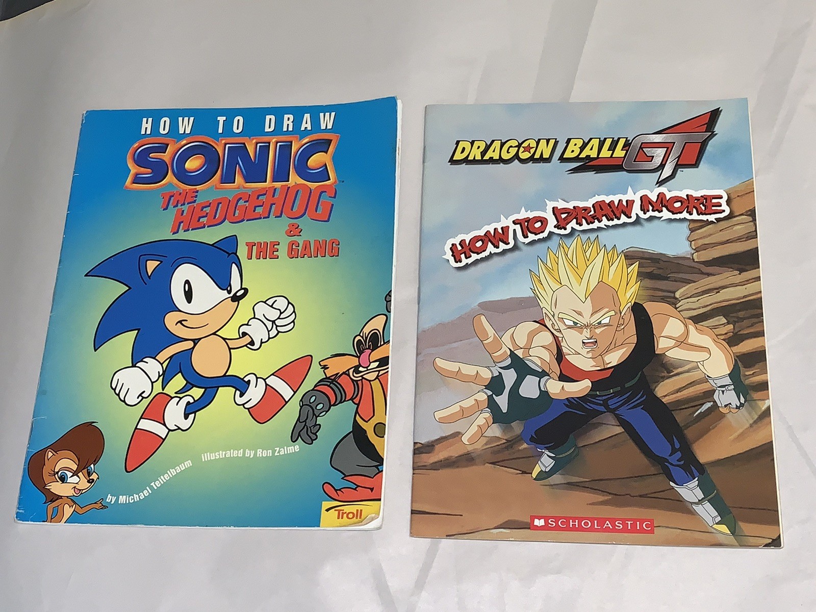 Dragon Ball GT How To Draw More Conrad Wells Sonic 2005 Anime Art Book Lot