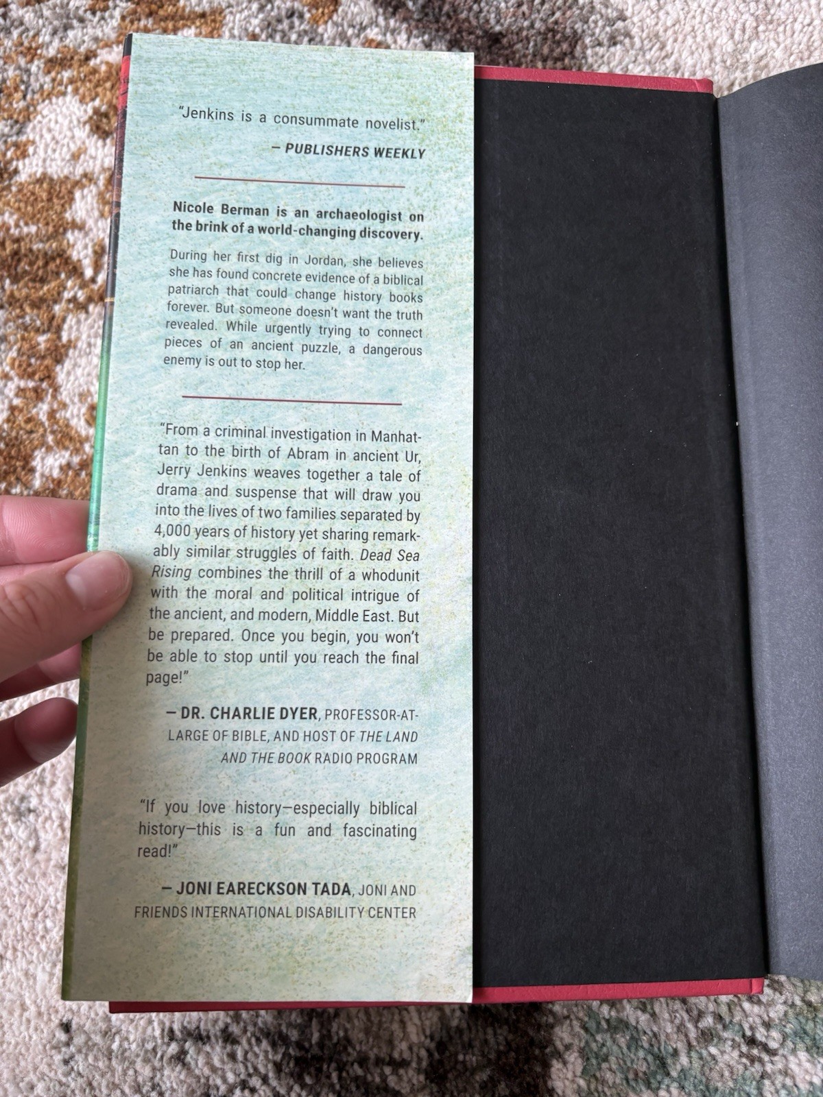 Dead Sea Rising by Jerry B. Jenkins Worthy Publishing Hardcover Bookmark Edition