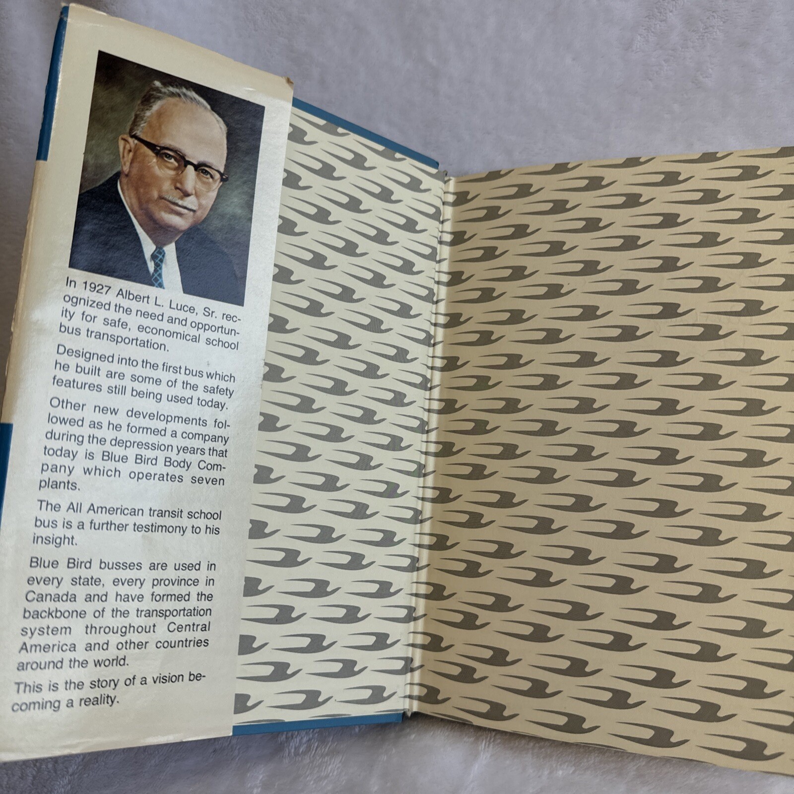 Wings of Blue Bird Hardcover Bernard Palmer First Edition 1977 Signed by Luce