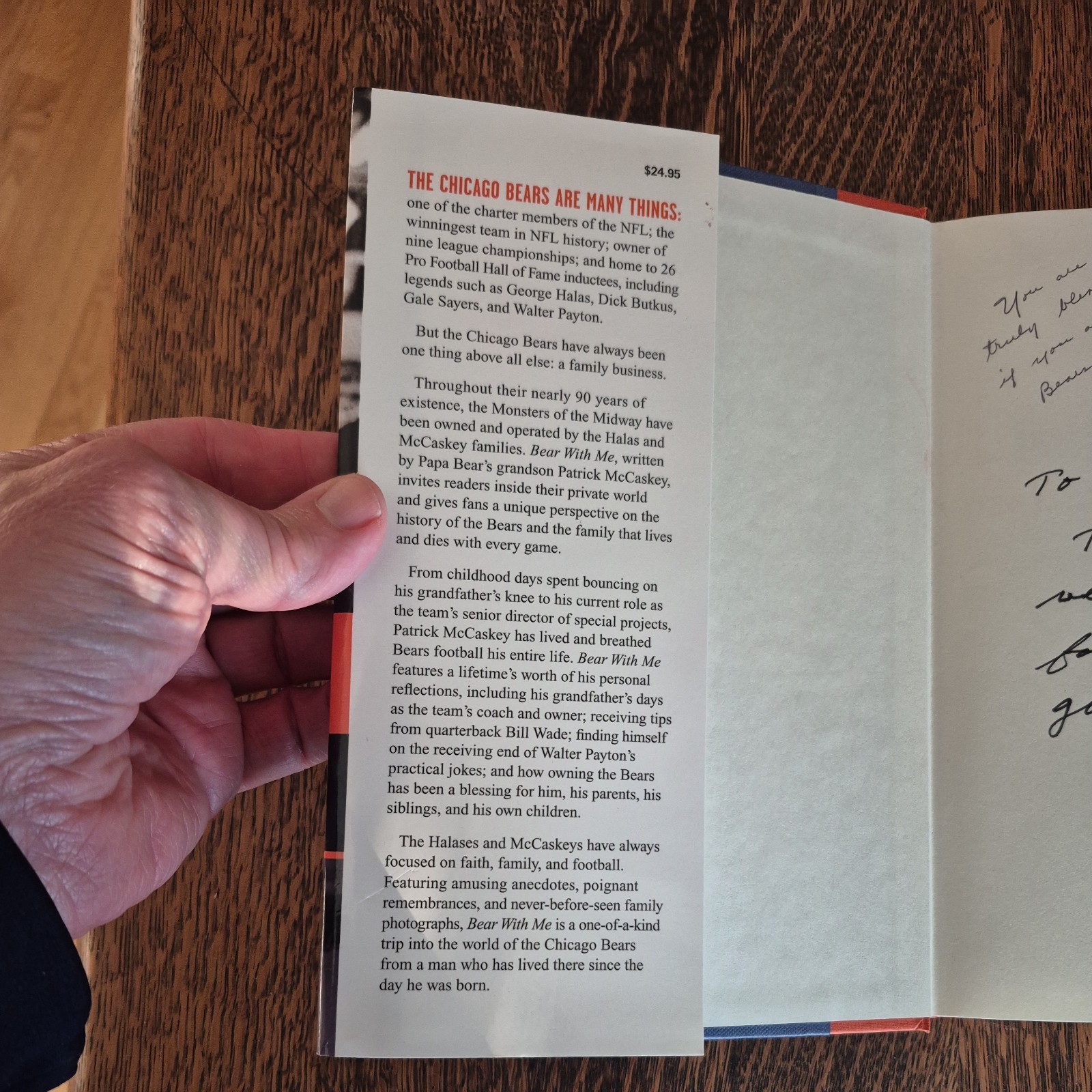 Bear with Me by Patrick McCaskey, (2009, hardcover) First Edition, SIGNEDx3!!!