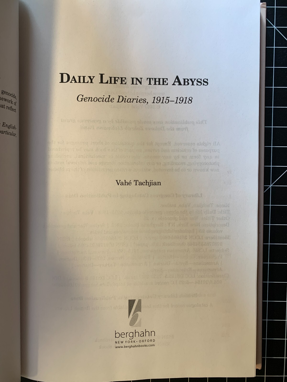 Daily Life in the Abyss: Genocide Diaries, 1915–1918 by Vahé Tachjian