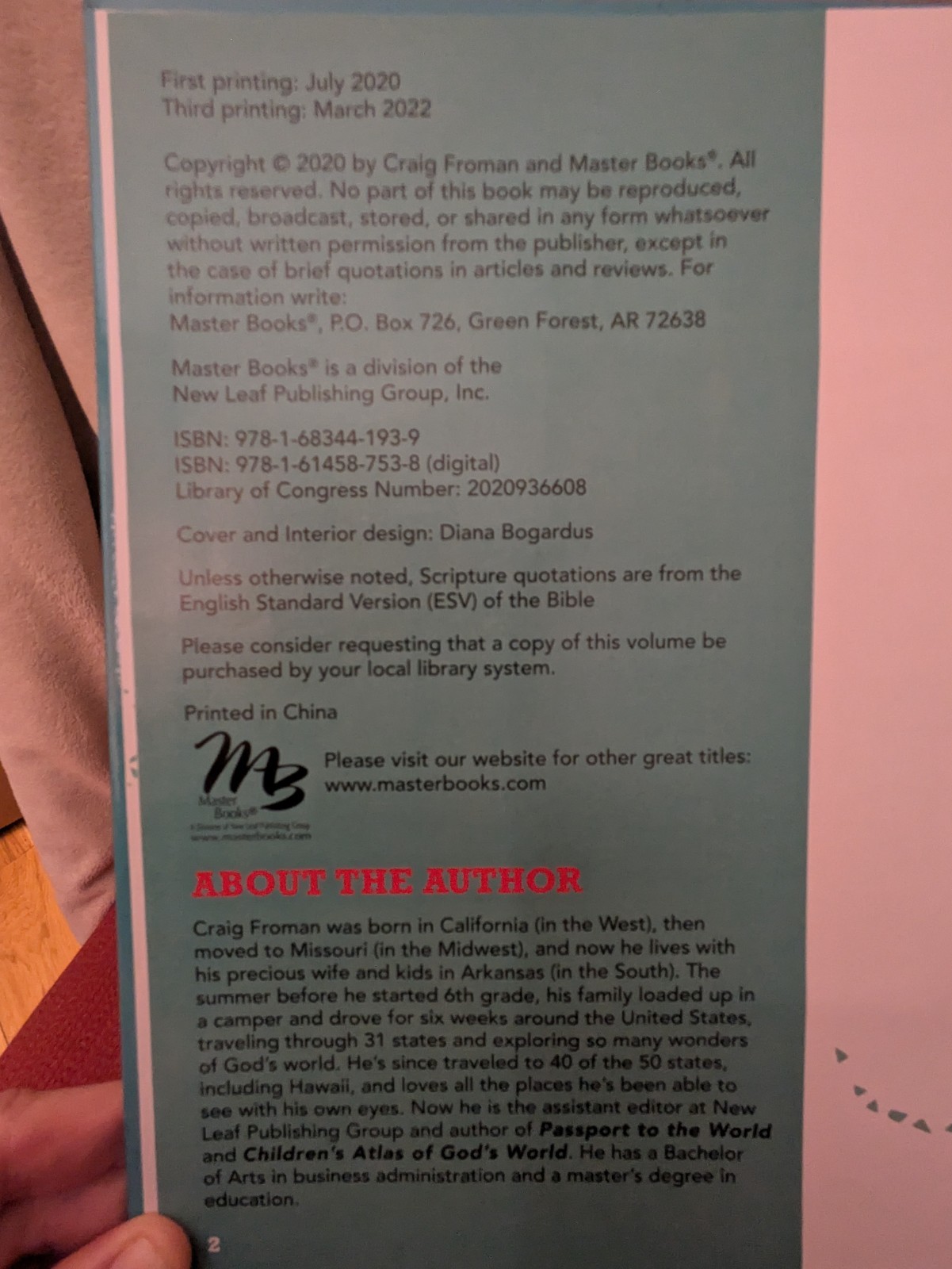Masterbooks Children’s Atlas of the U.S.A. & Passport to America by Craig Froman