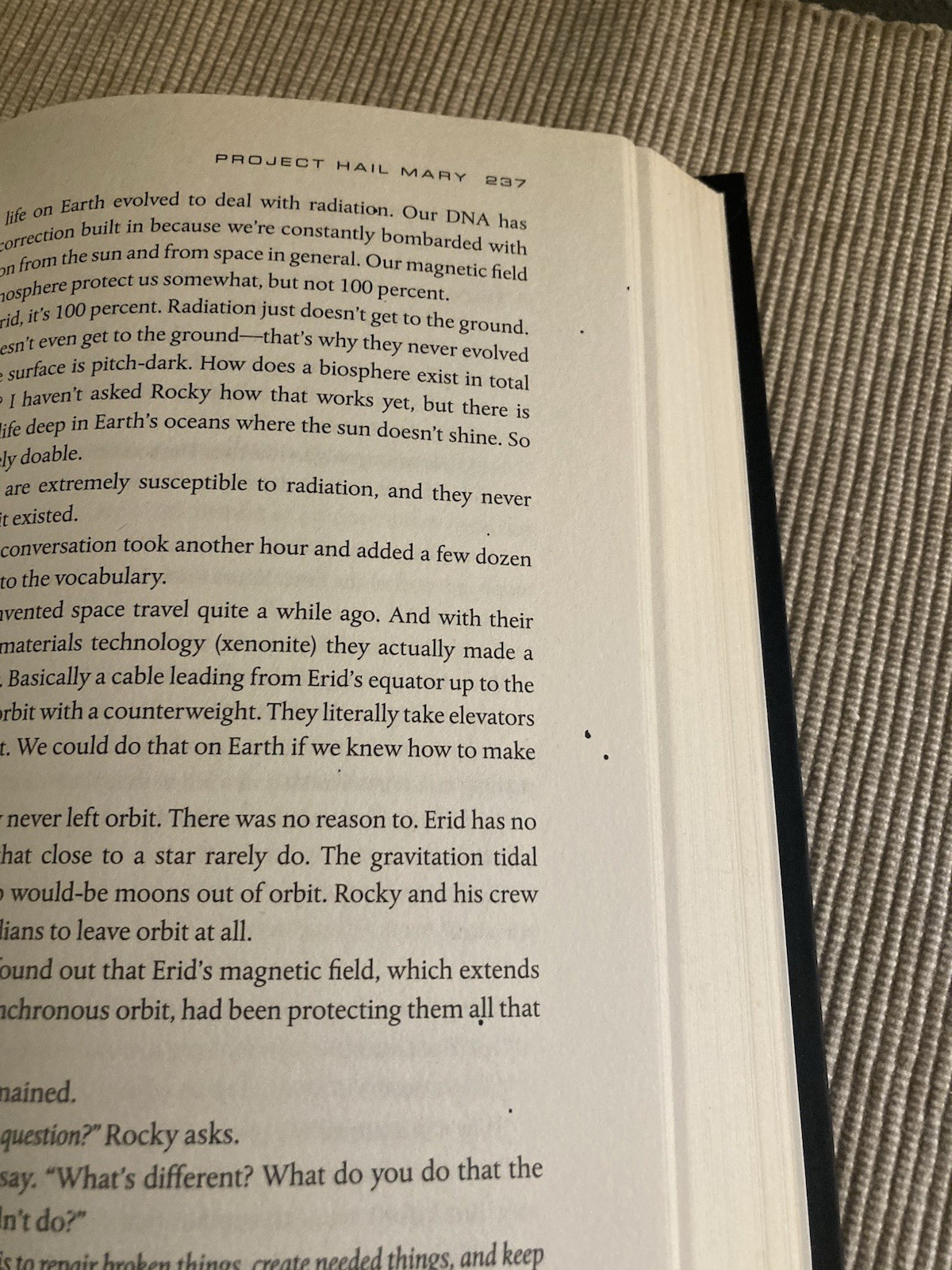 Project Hail Mary by Andy Weir – 1st Edition/1st Print Hardcover – Average Cond.