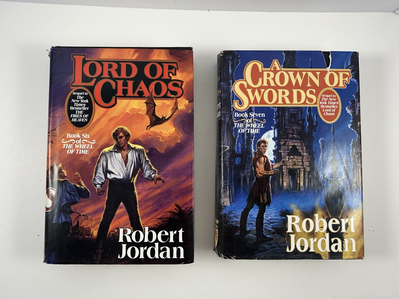Lot of 7 HC Wheel of Time Books by Robert Jordan Volumes 4-10