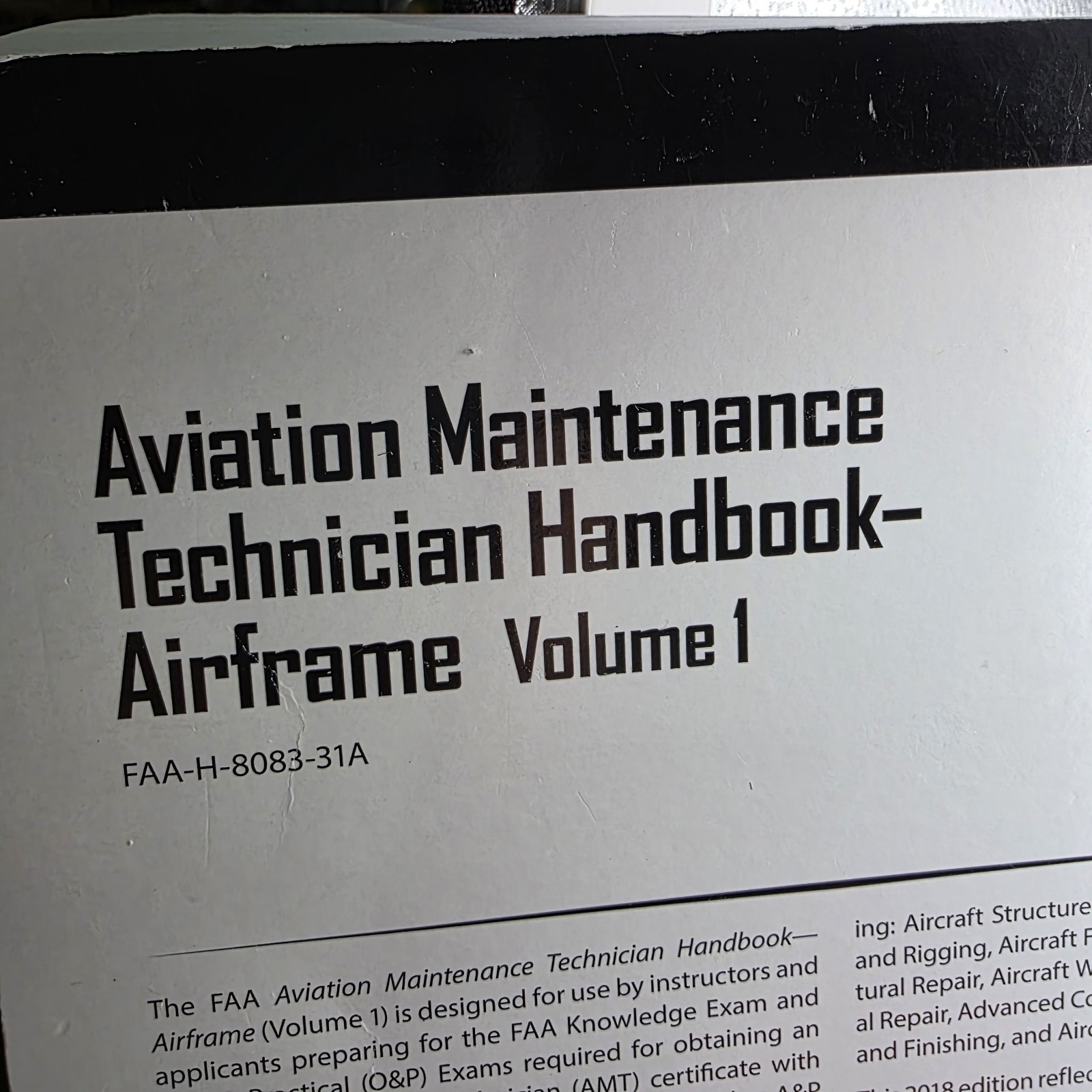 Aviation Maintenance Technician Handbook: Airframe, Volume 1: FAA-H-8083-31A.