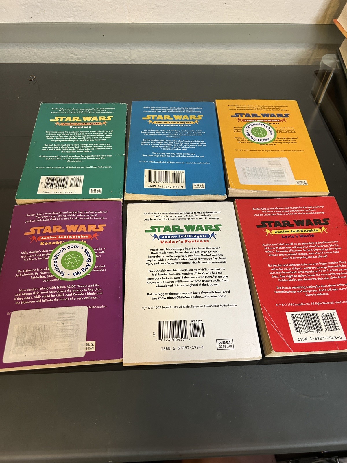Star Wars 1995 Scholastic Junior Jedi Knights Books Set – Used/Read Description