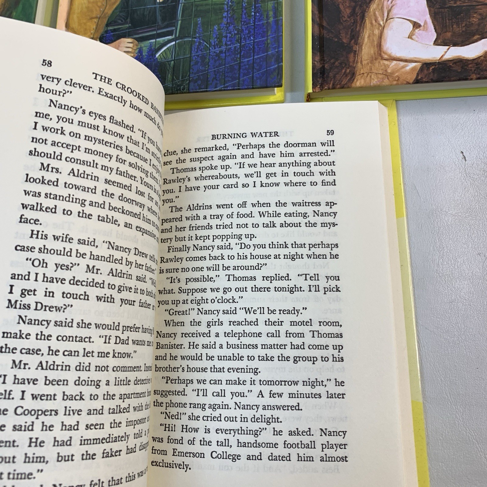 Lot of 13 Nancy Drew Books Flashlight Yellow Spine HC Books 1- 10, 20, 34 & 48