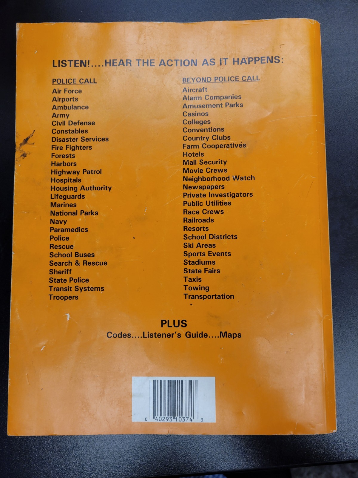 Police Call Radio Guide 1998 Edition Radio Shack Vol. 1