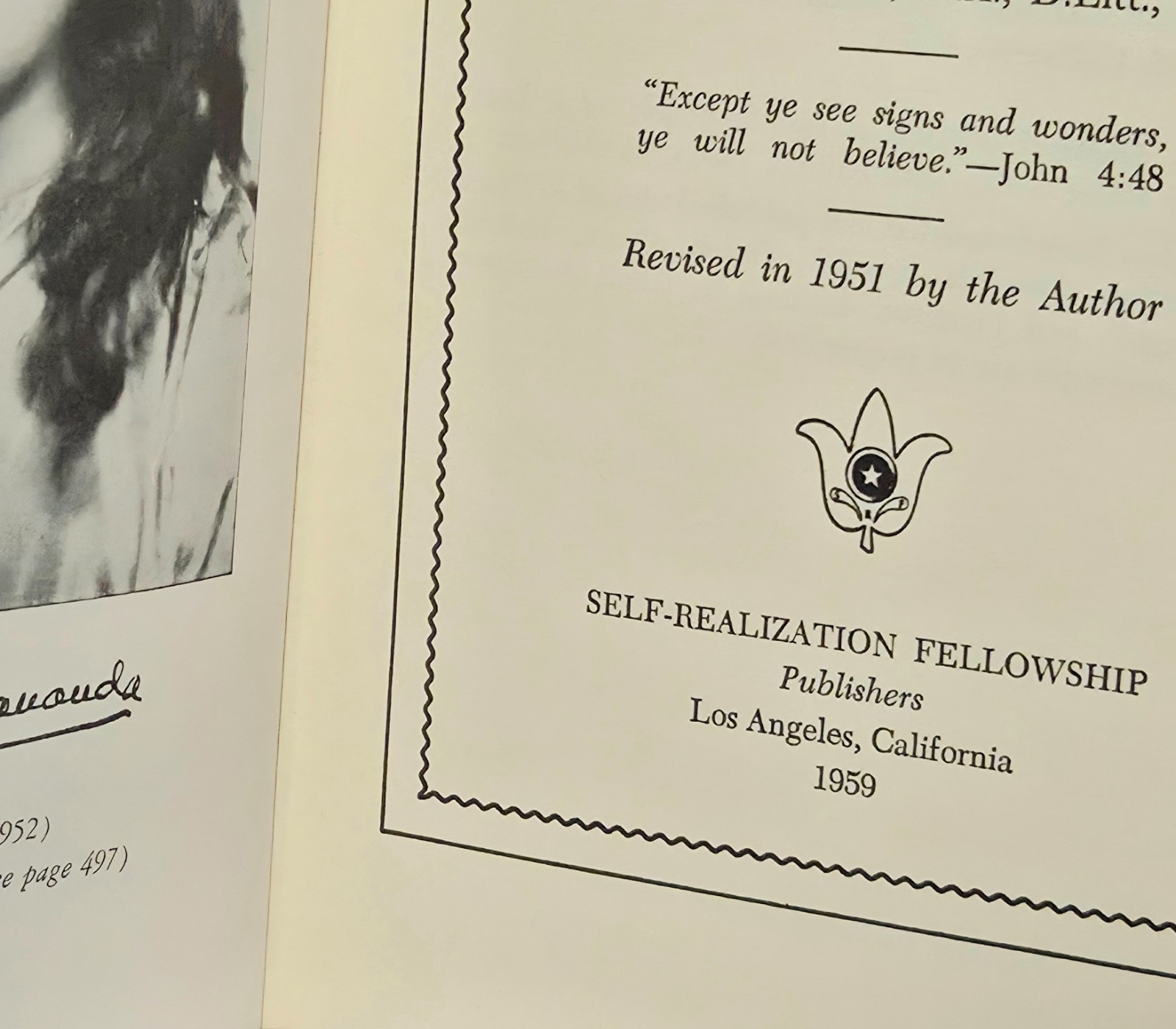 Autobiography of a Yogi 1959 8th Edition Paramhansa Yogananda Meditation HC$DJ