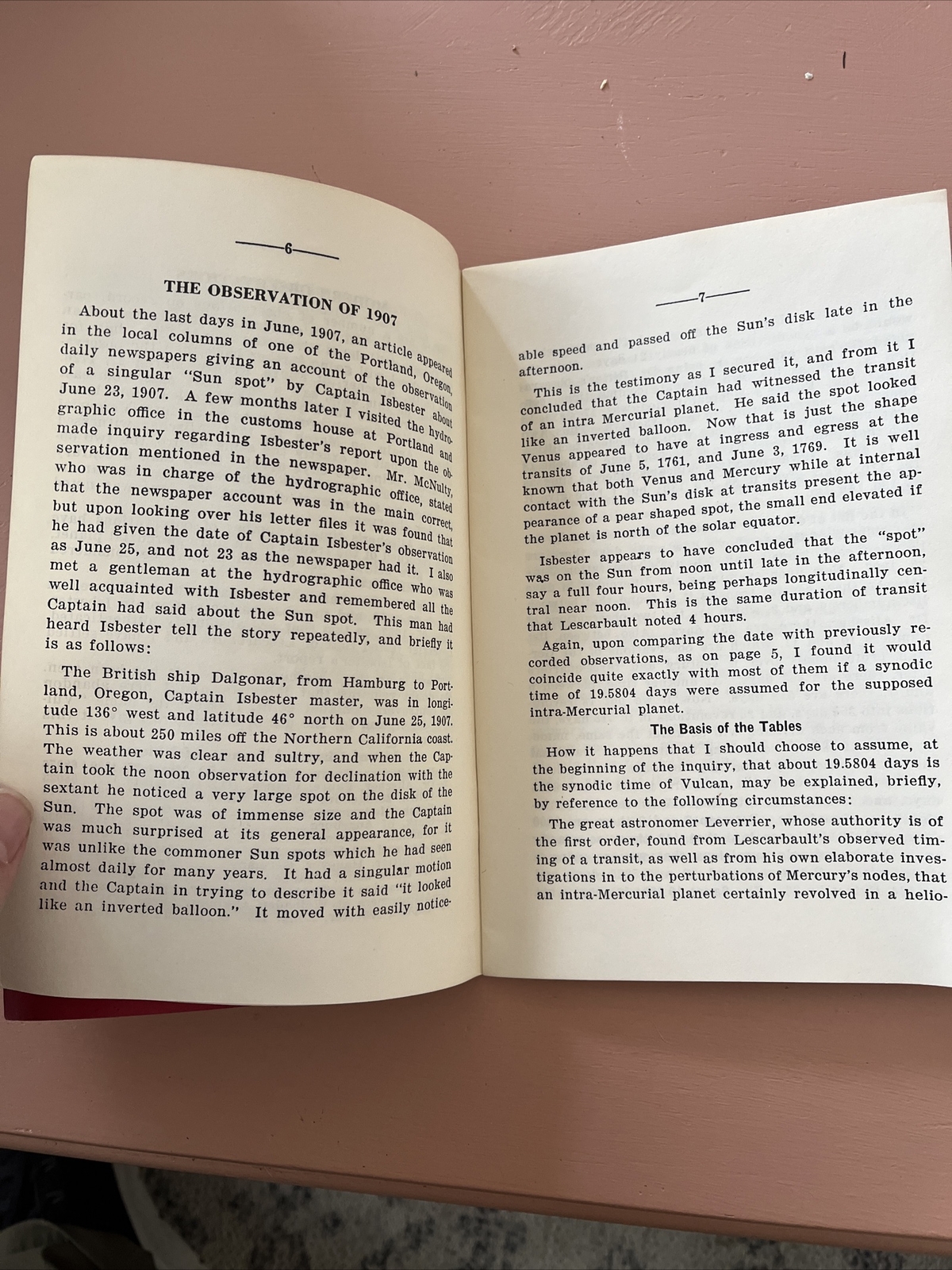 The Planet Vulcan History Nature Tables L.H. Weston Astrology Occult Pamphlet