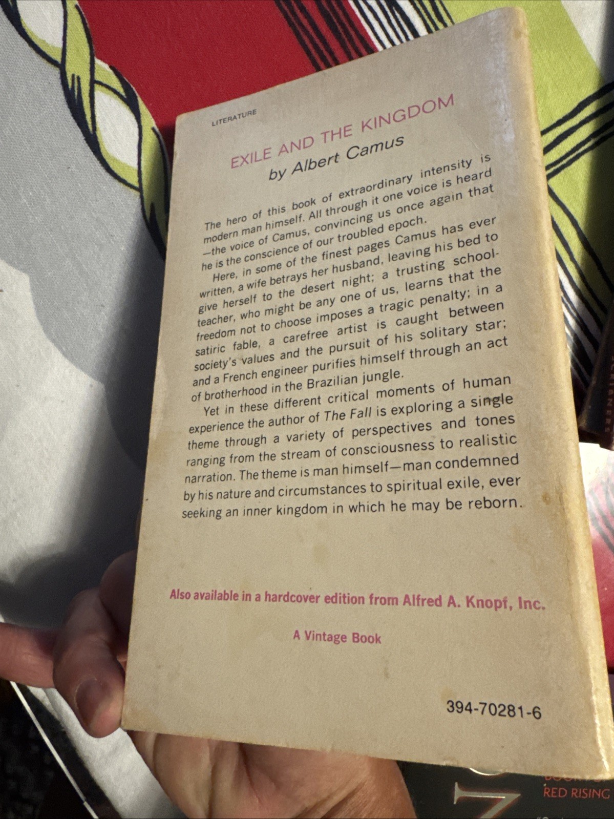 Albert Camus Exile and the Kingdom 1958 Vintage Books