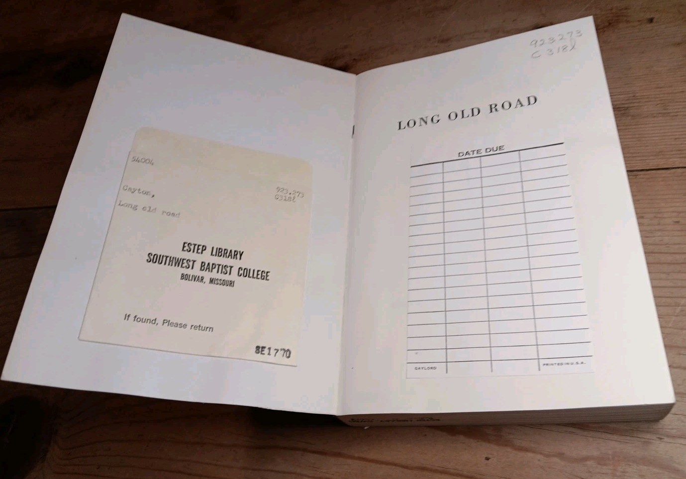 Horace R Cayton Long Old Road An Autobiography 1970 Washington PB Book