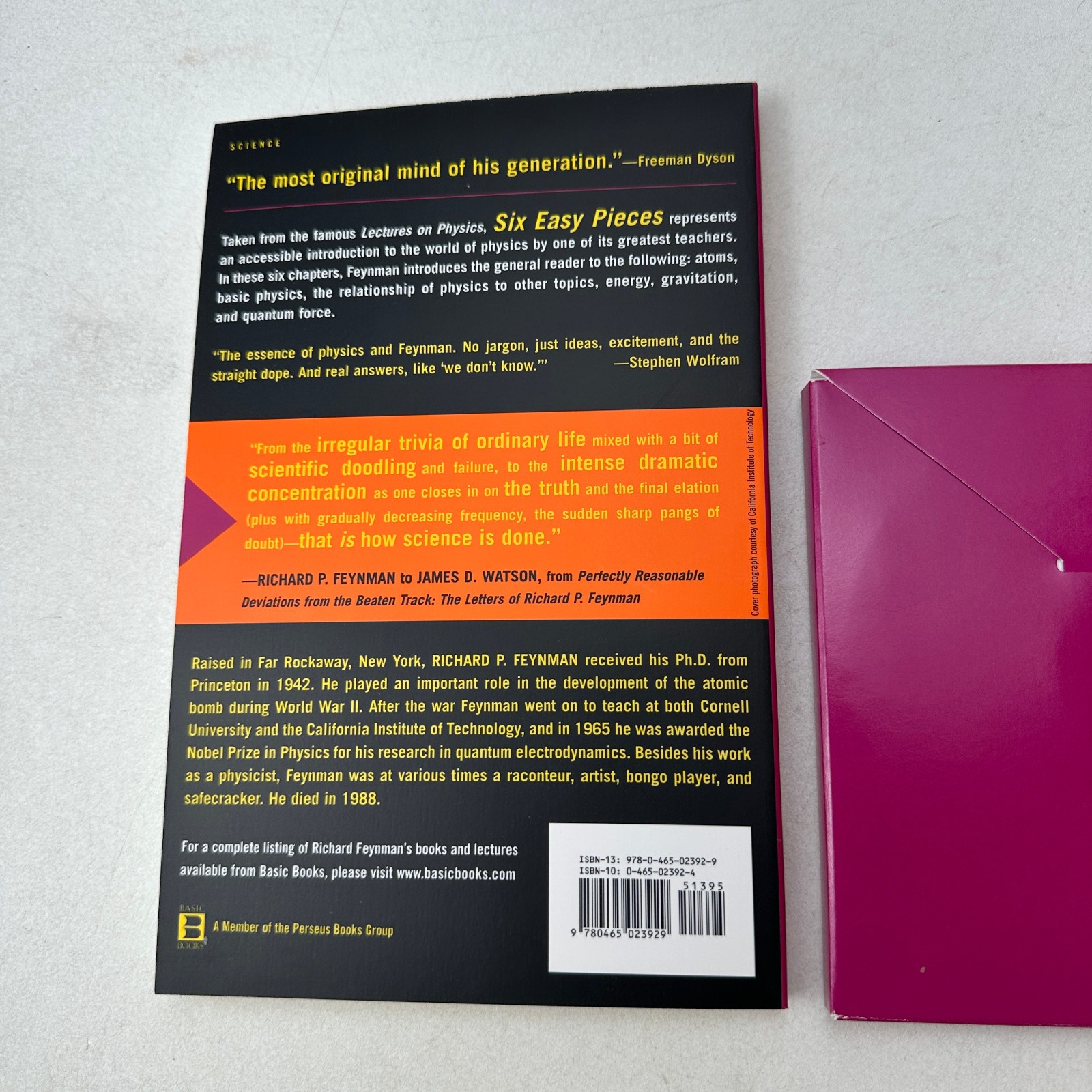 Six Easy Pieces Essentials Physics Explained Richard P. Feynman 1998 with CD