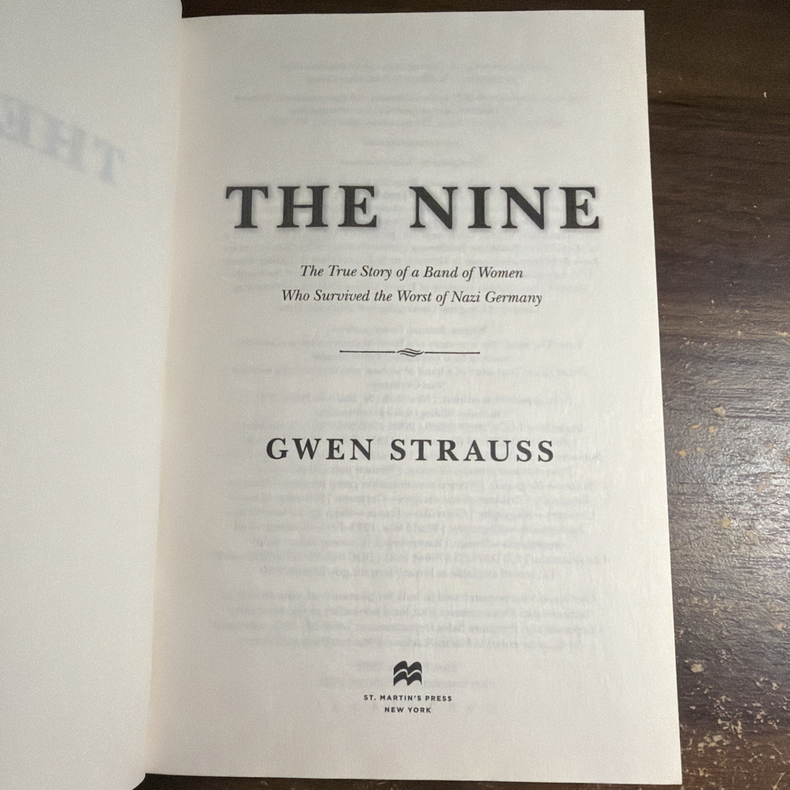 Nine : The True Story of a Band of Women Who Survived the Worst of Nazi Germany