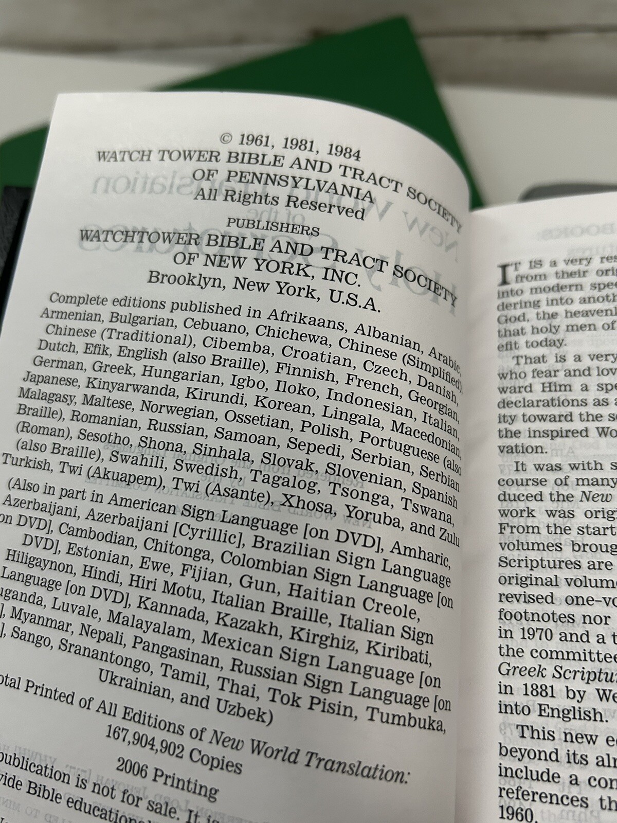 The New World Translation of THE HOLY Scriptures & Insight on Scripture Vol 1