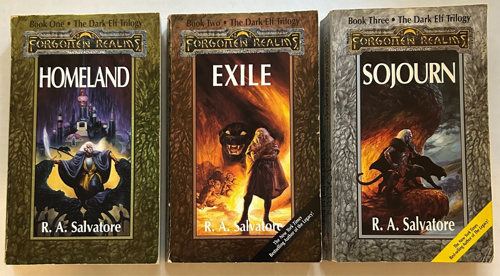 The Dark Elf Trilogy – Forgotten Realms – TSR, Inc. – R.A. Salvatore