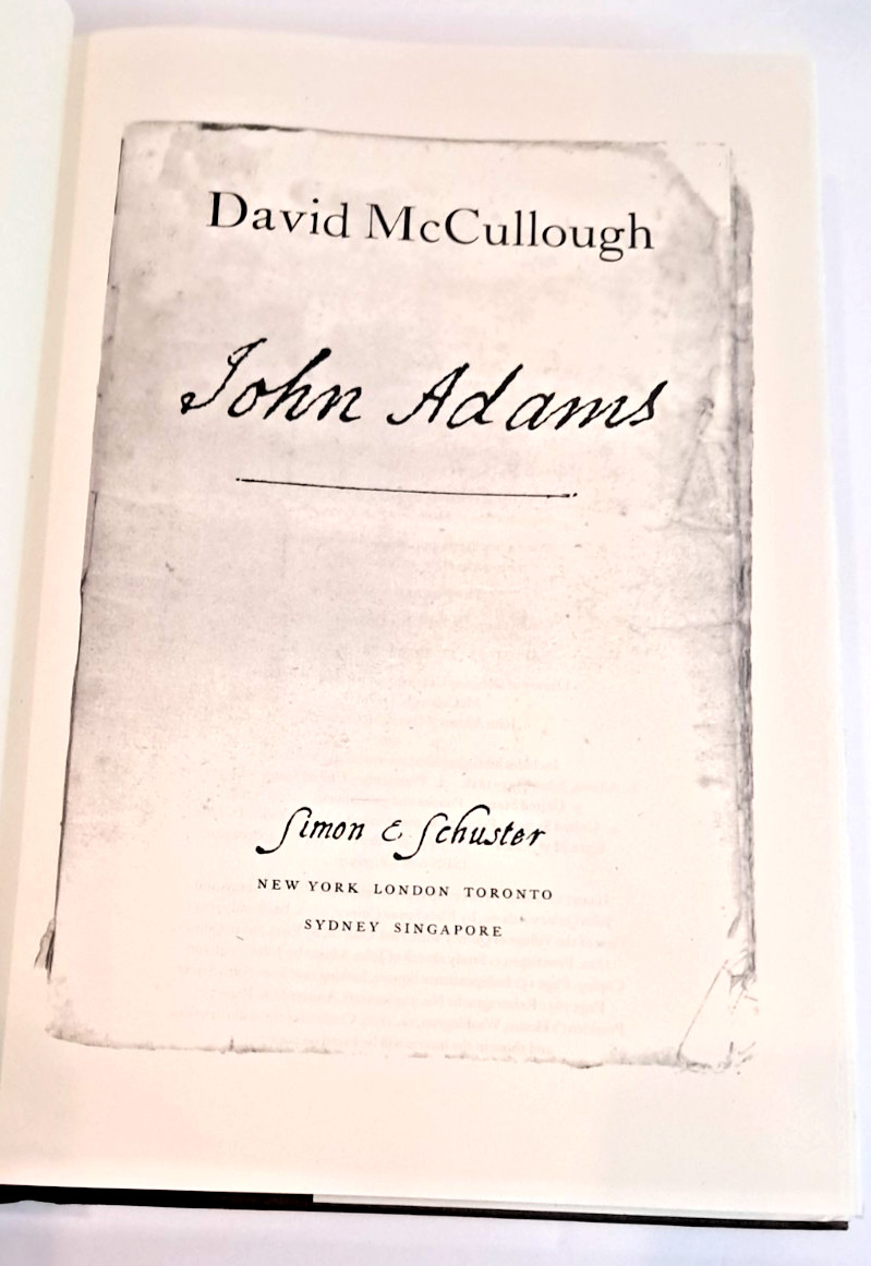 ‚SIGNED‘ John Adams by David McCullough (2001) 1st Edition M2