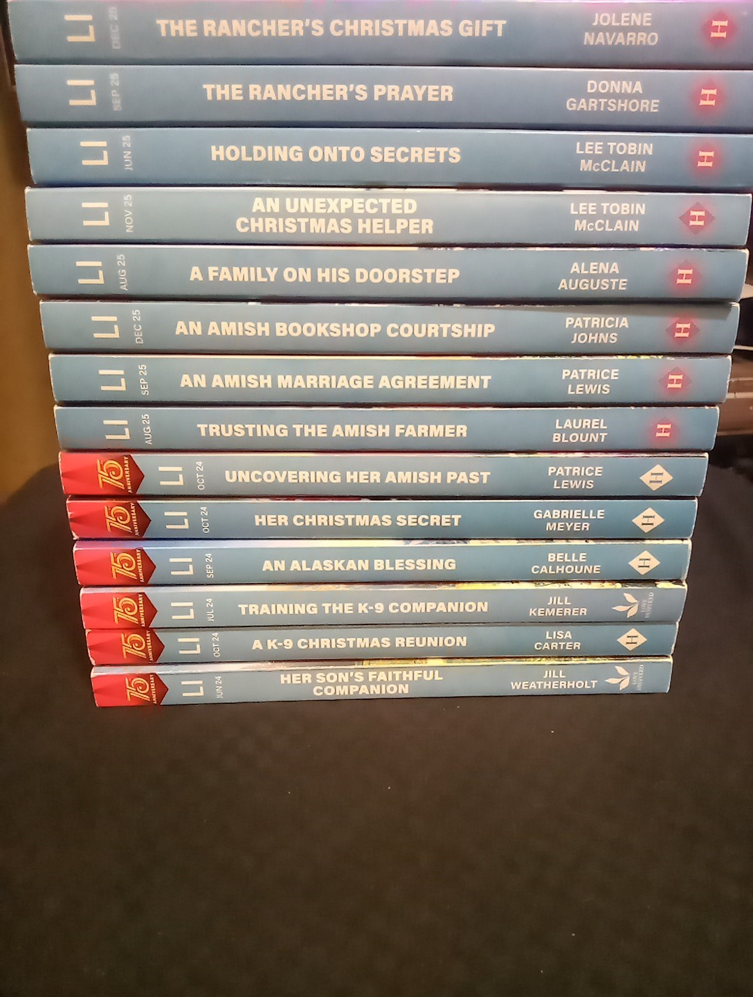 14 LOVE INSPIRED INSPIRATIONAL ROMANCE BOOK LOT MIXED TITLES K-9 COMPANION AMISH