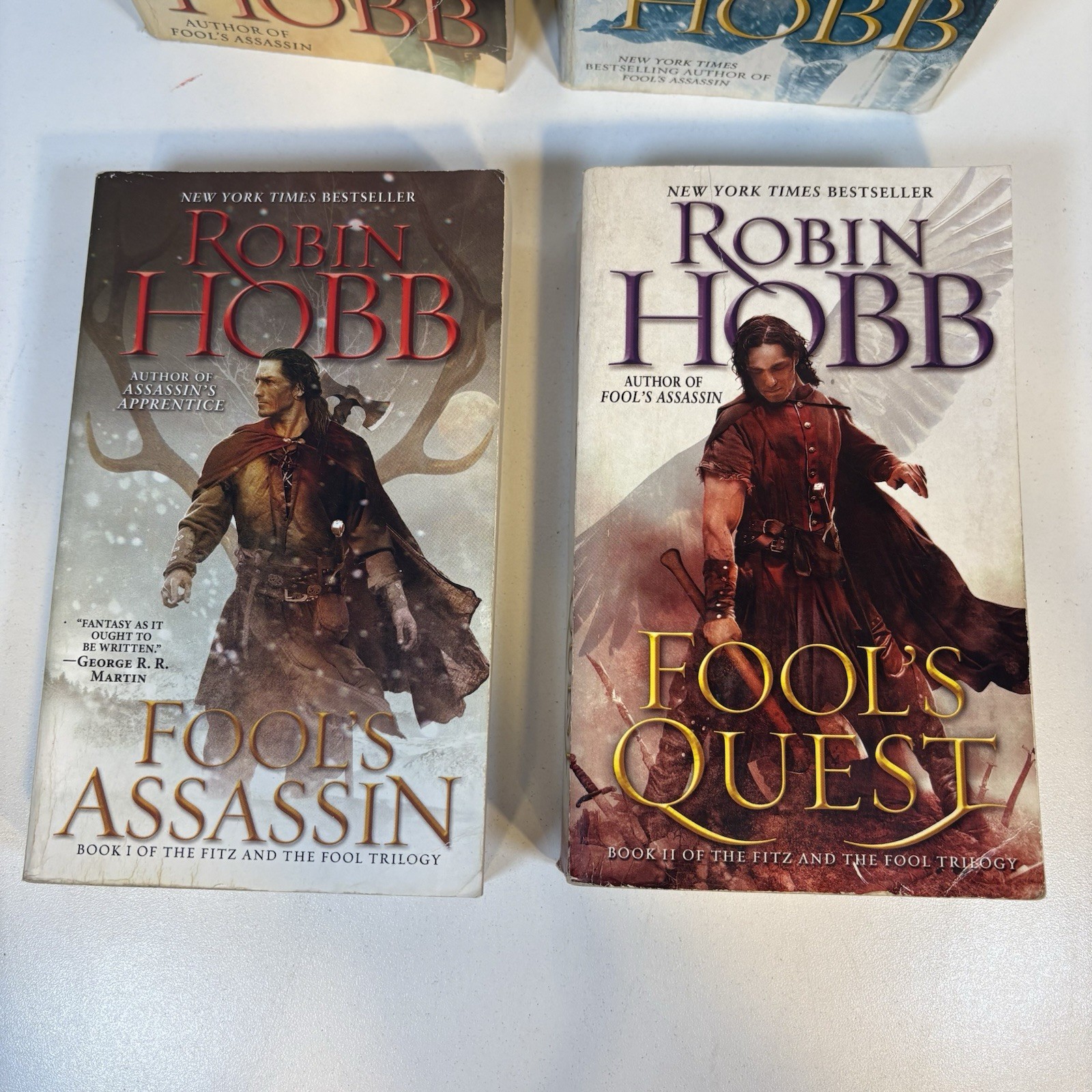 Robin Hobb Lot If 4 Books – Tawny Man 1, 3 & Fitz And Fool 1, 2