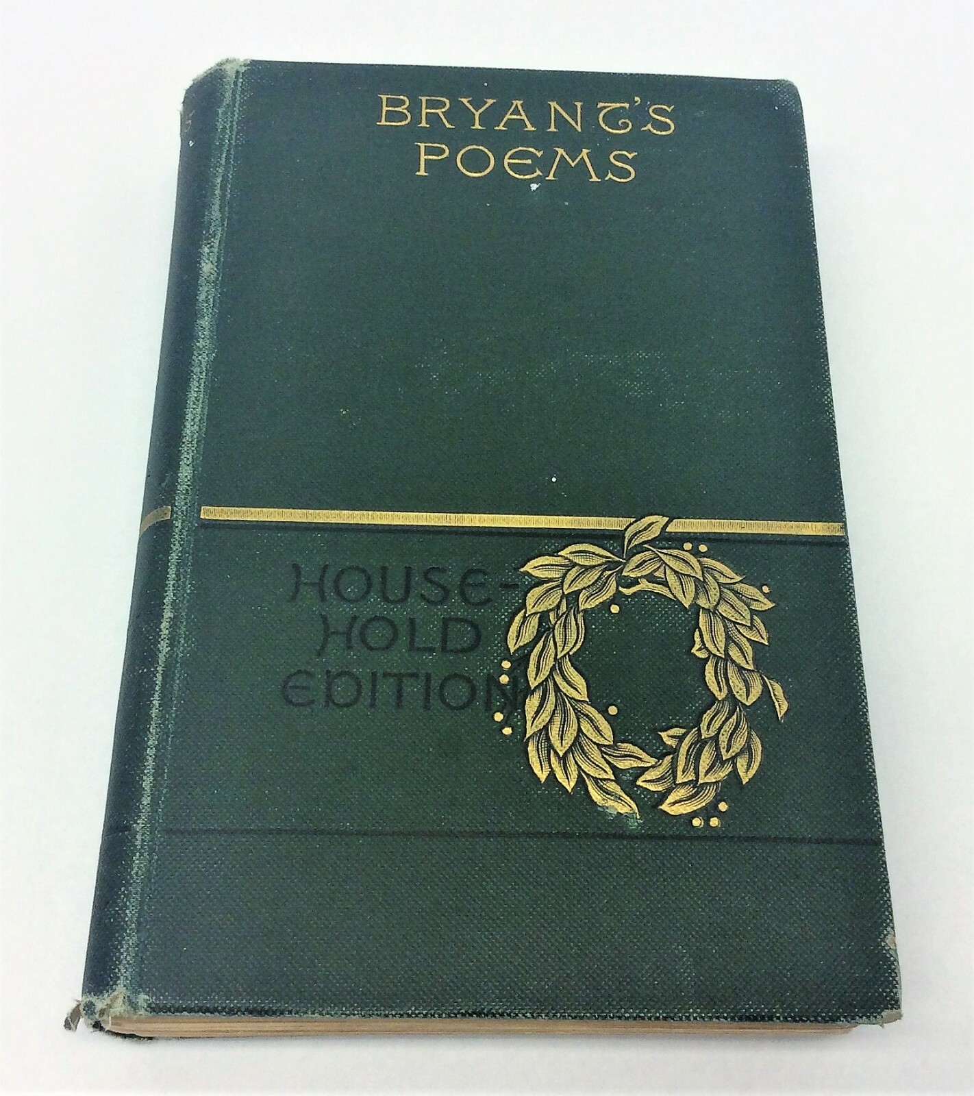 1896 Bryants Poems Household Edition Illustrated D Appleton & Co Hardcover Book