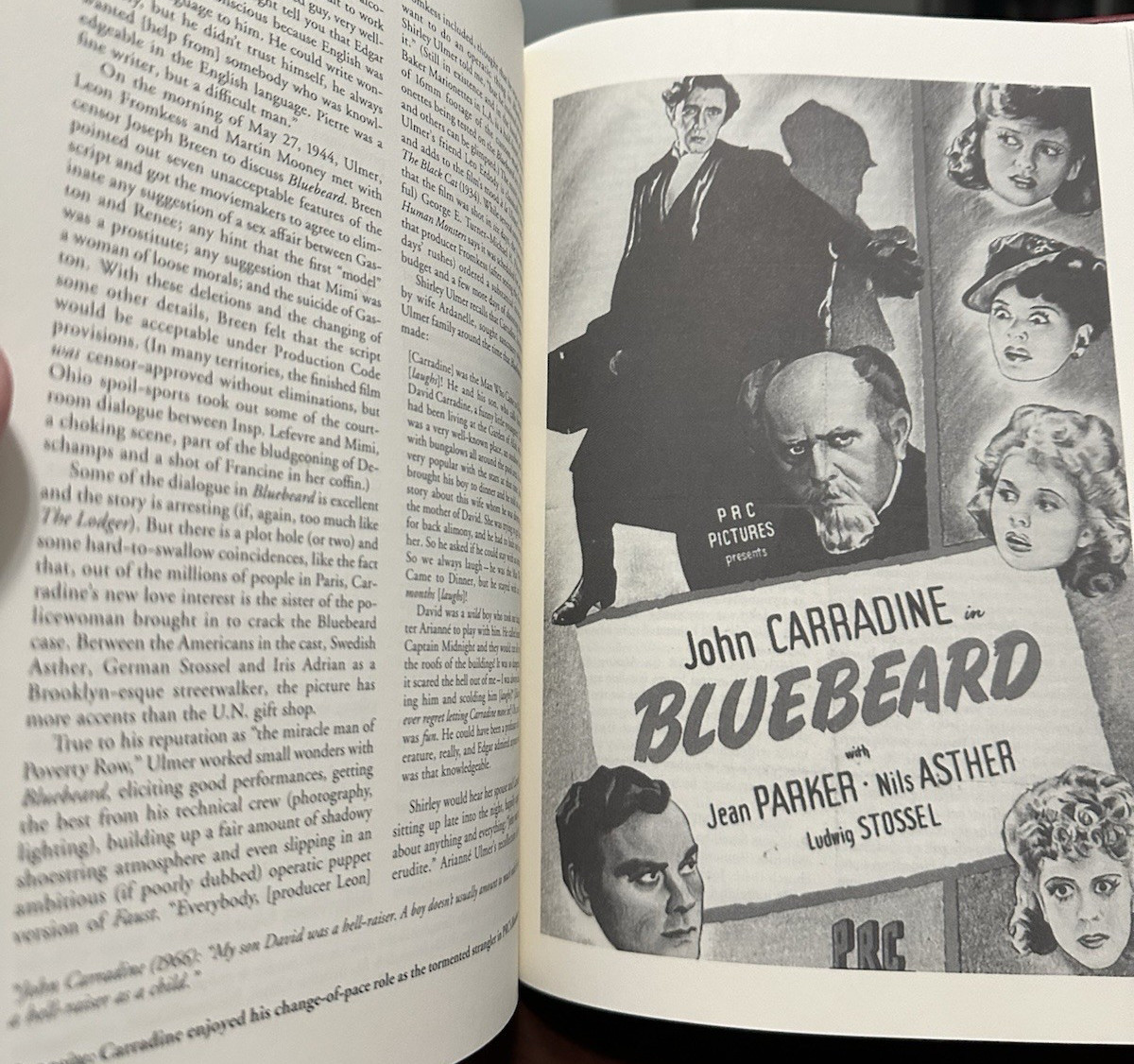John Carradine: The Films by Tom Weaver New Hardcover Book 396 Pages
