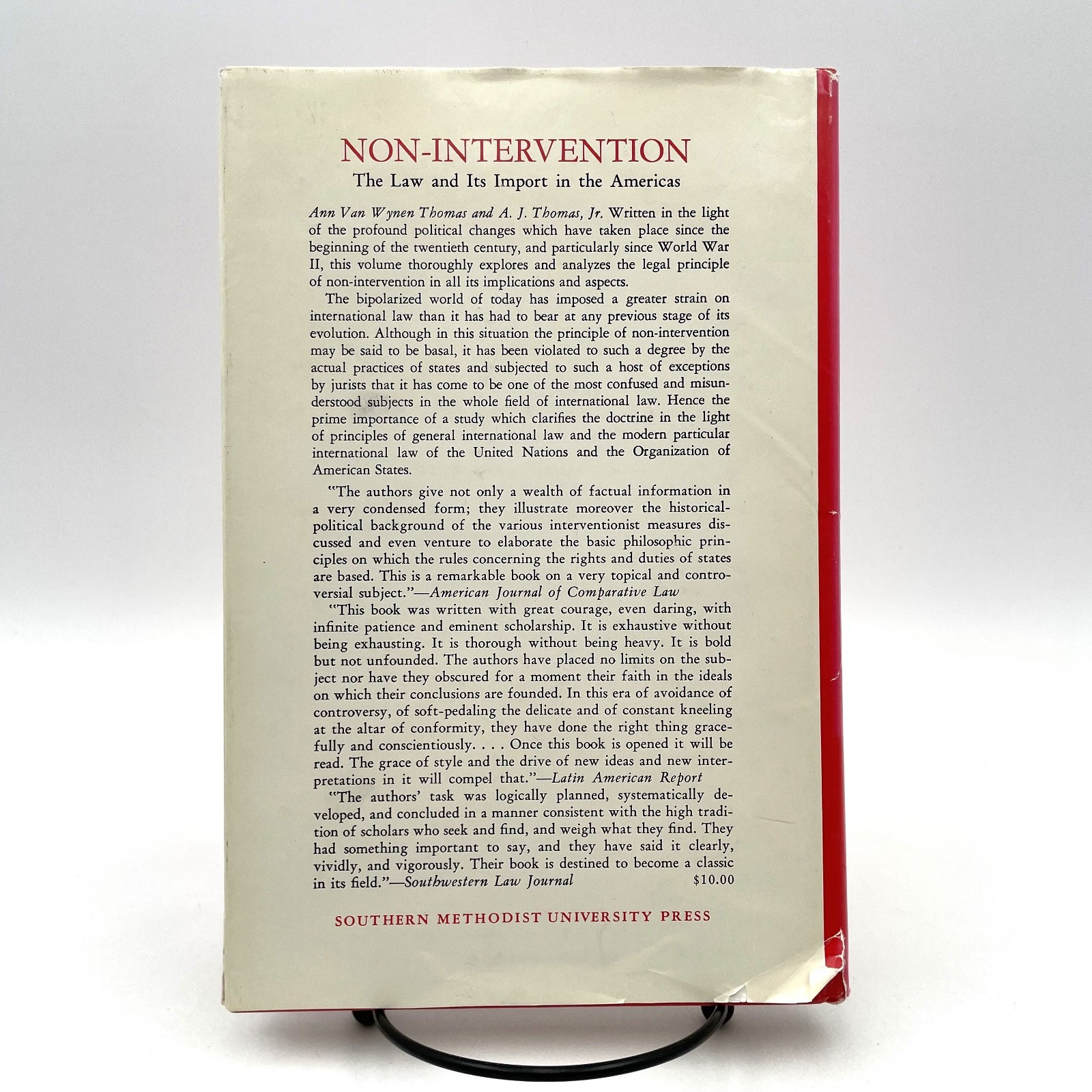 Aggression International Law Thomas 1972 HC/DJ SMU Press First Edition SIGNED