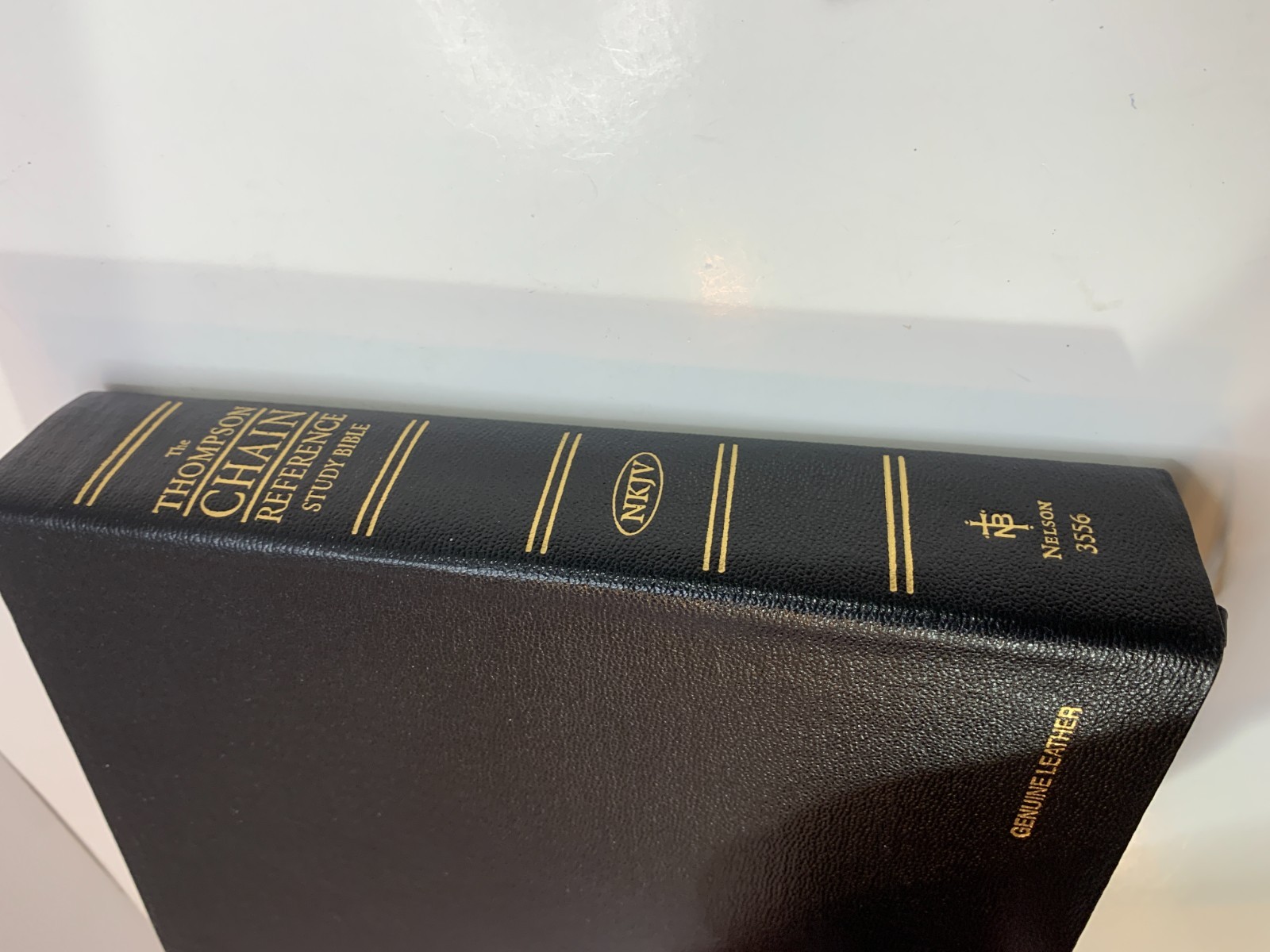 NKJV Thompson Chain Reference Bible Black Genuine Leather Nelson 3556 W/ Box