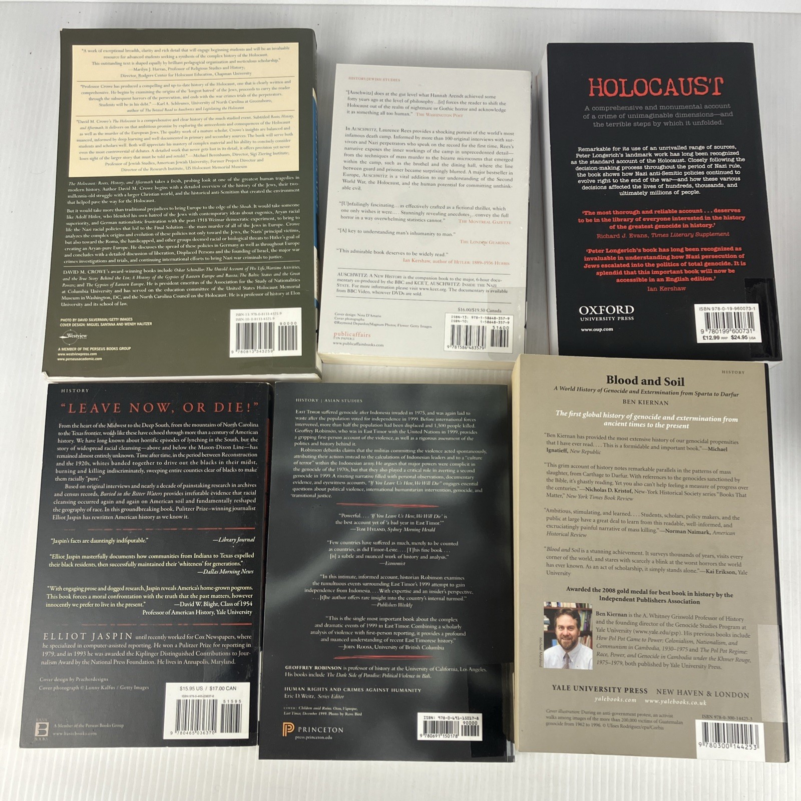 Genocide Holocaust and Ethnic Cleansing History lot of 8 books anti-Semitism