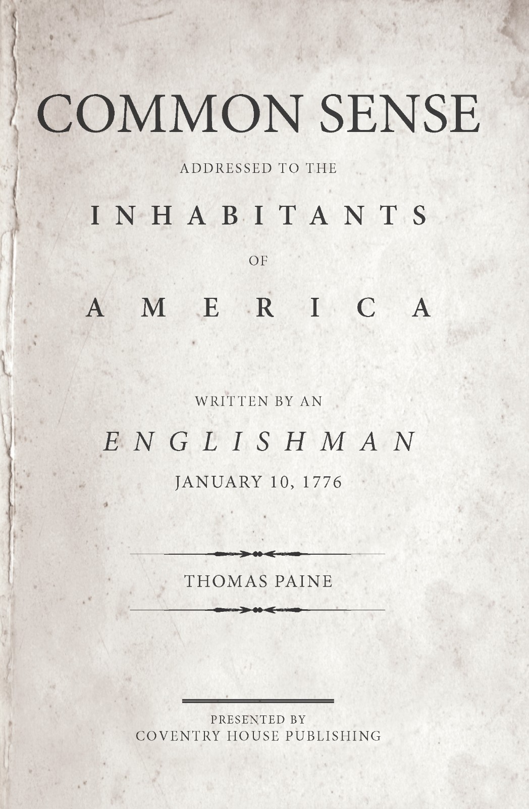 „Common Sense“ by Thomas Paine (Paperback)