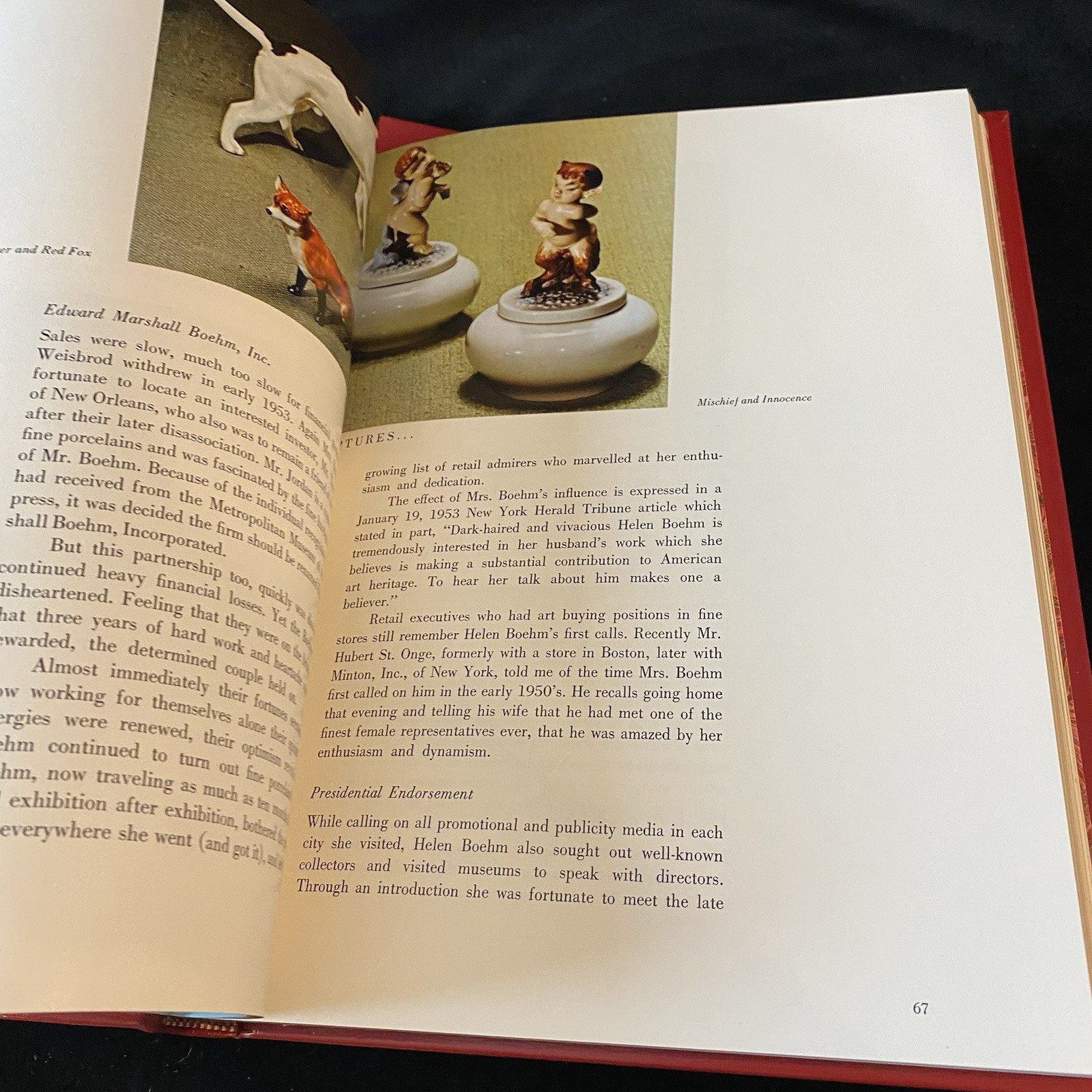 Signed Ltd Ed Edward Marshall Boehm 1913-1969 Book Slipcase Missing Medallion