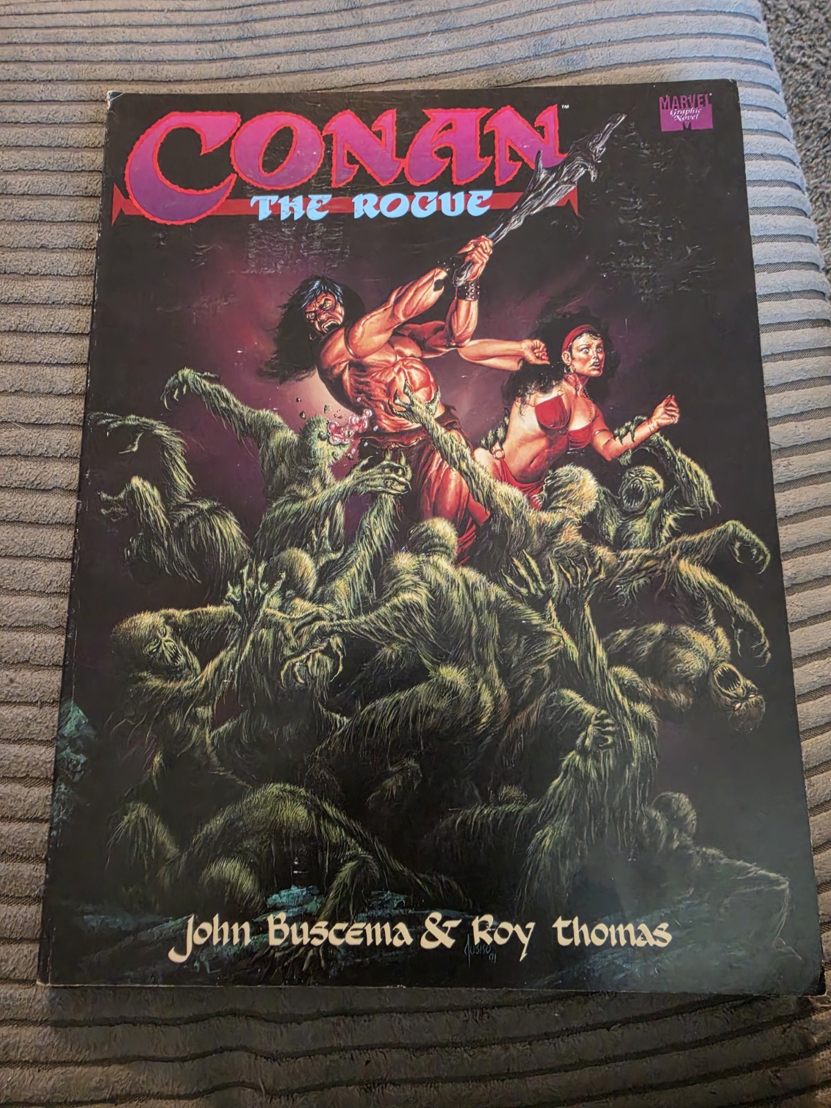 CONAN THE ROGUE – MARVEL GRAPHIC NOVEL -By John Buscema and Roy Thomas – NM-