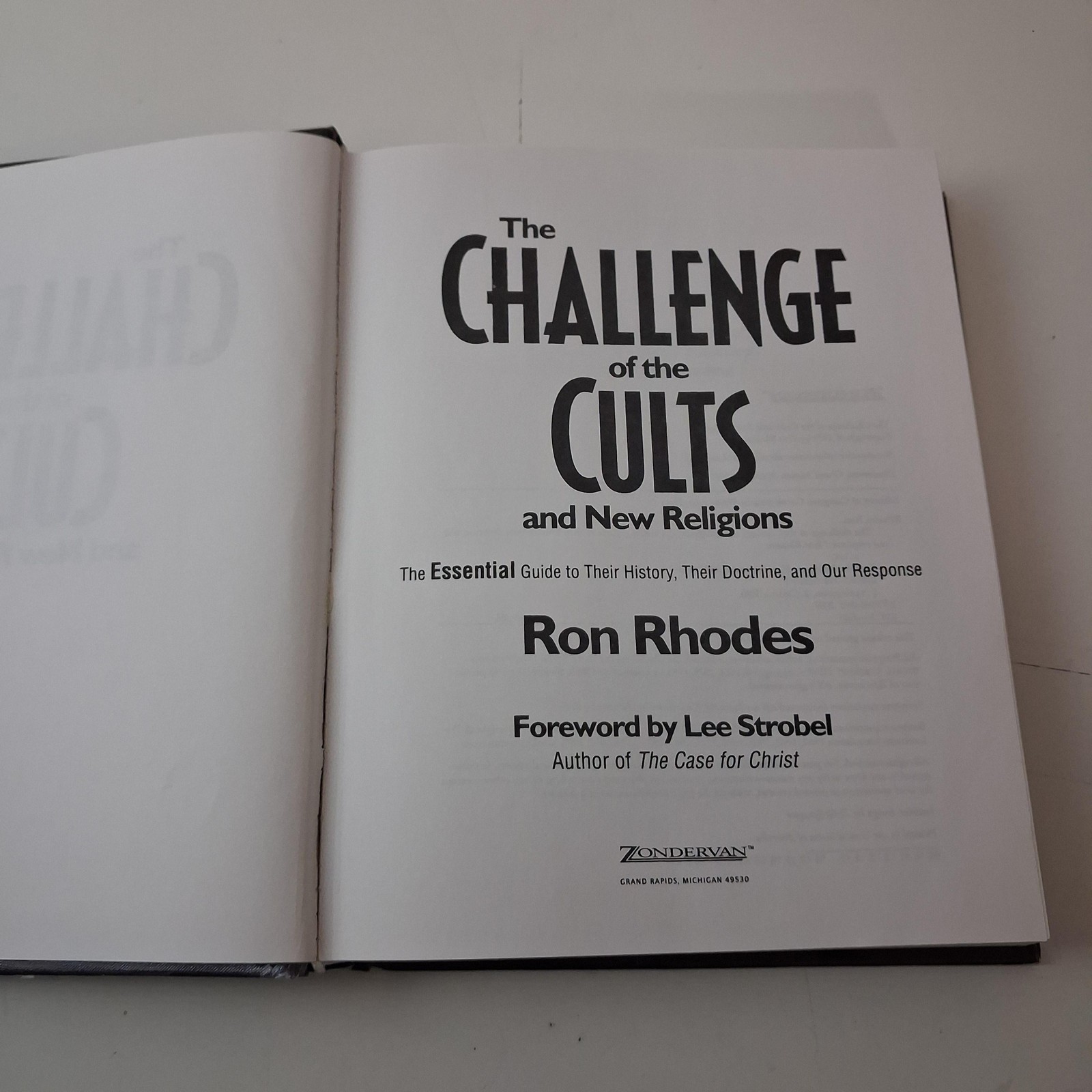 The Challenge Of The Cults Ron Rhodes Christian Apologetics Hardcover Study