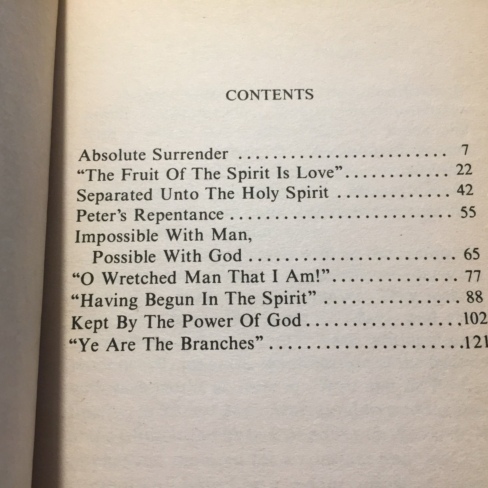 Absolute Surrender Andrew Murray 1982 Whitaker House Life In The Spirit Book