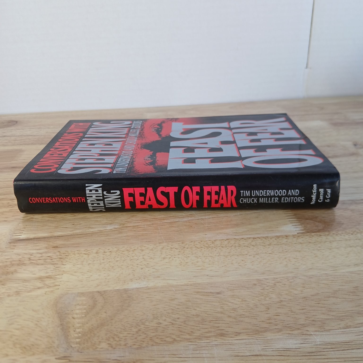 Feast of Fear Conversations with Stephen King 1992 First Edition Nonfiction