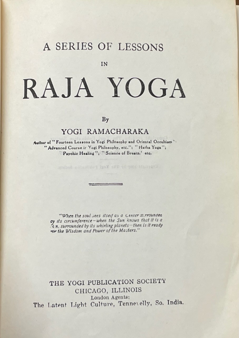 Yogi Ramacharaka. Set of 3 Books on Spirituality Hermetic Philosophy Yoga