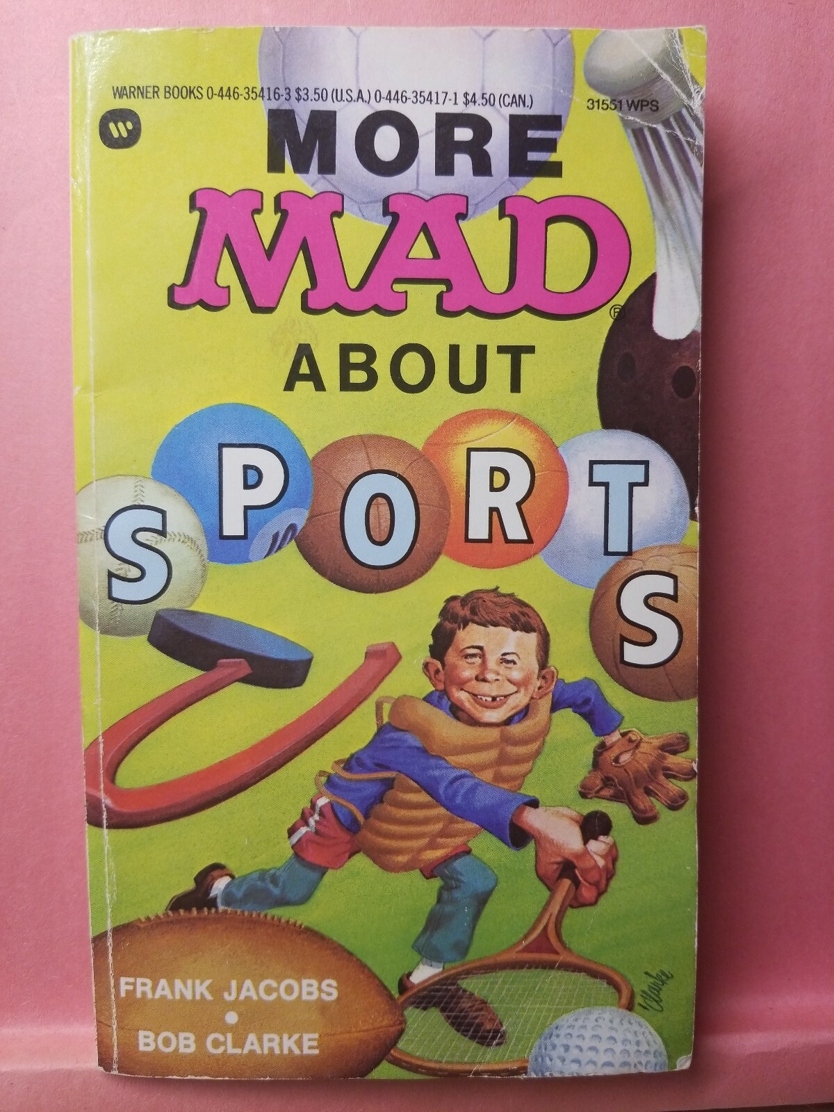 MAD Magazine Paperback Book: More MAD About Sports Warner 1988 6th Print G