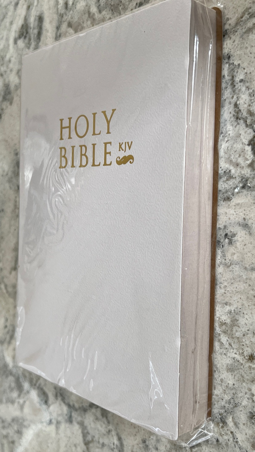 The Holy Bible King James Version Old New Testament White Cover KJV Sealed